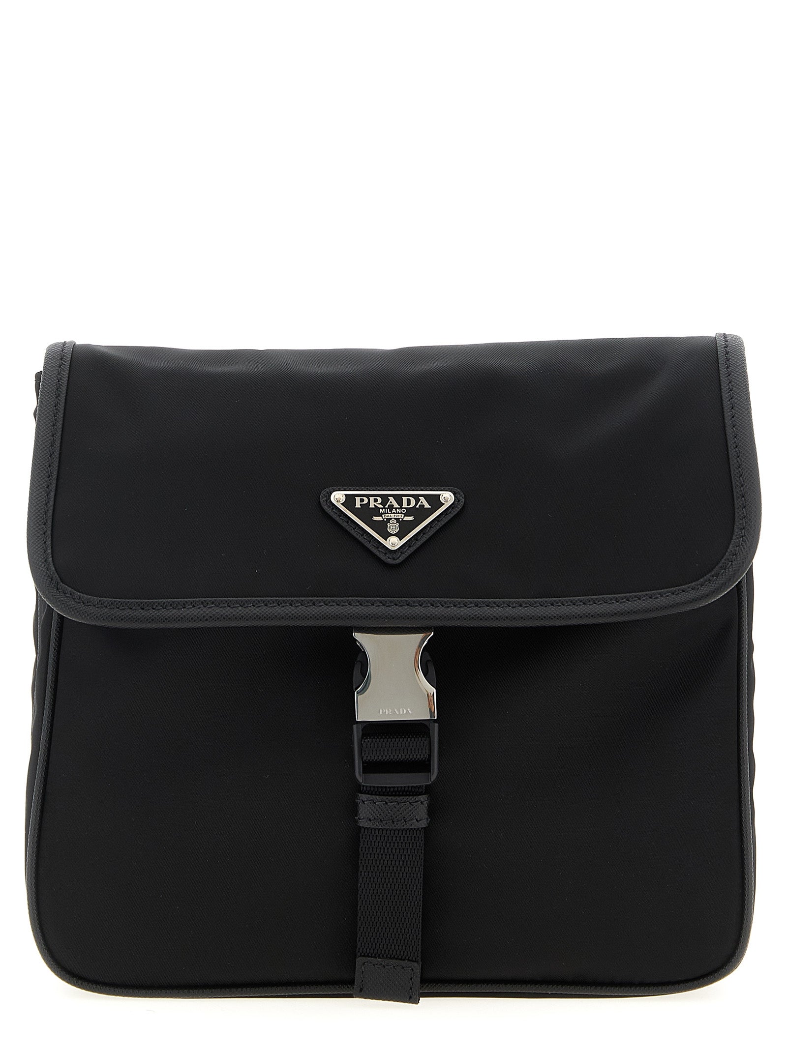 Prada Schwarze Crossbody-Tasche aus recyceltem Polyamid