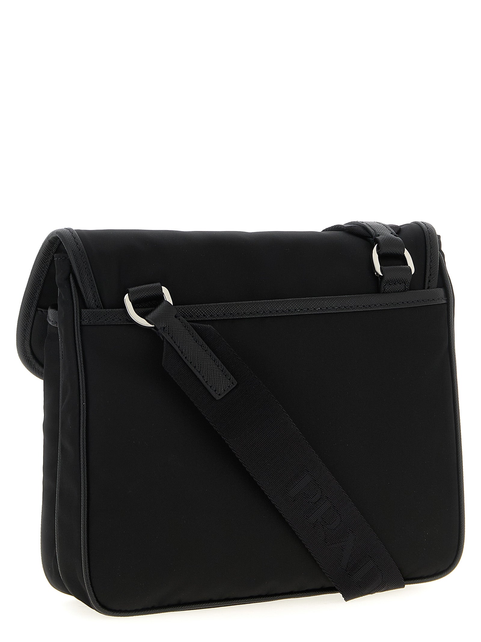 Prada Schwarze Crossbody-Tasche aus recyceltem Polyamid
