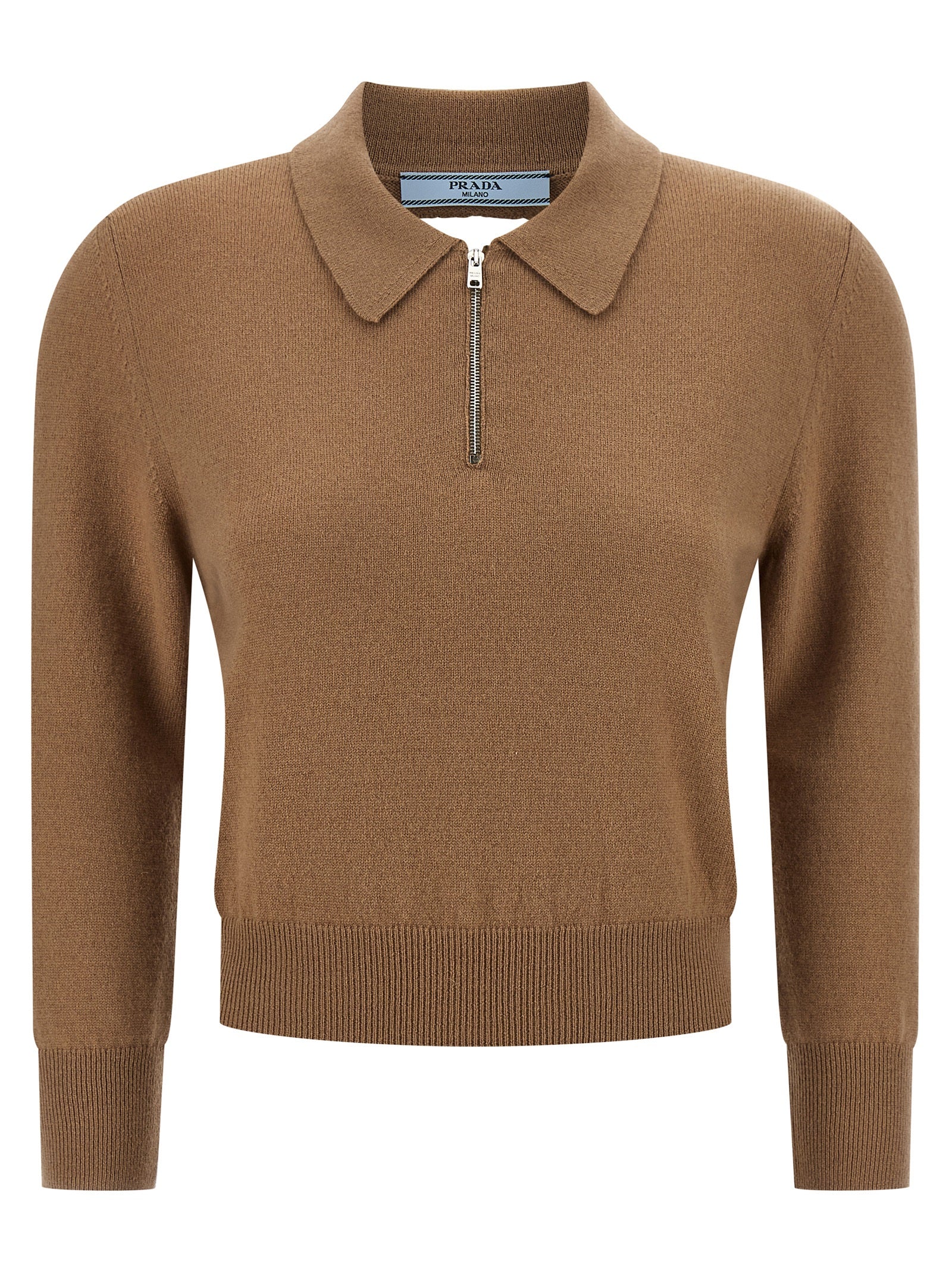 Prada Beige Kaschmir-Poloshirt