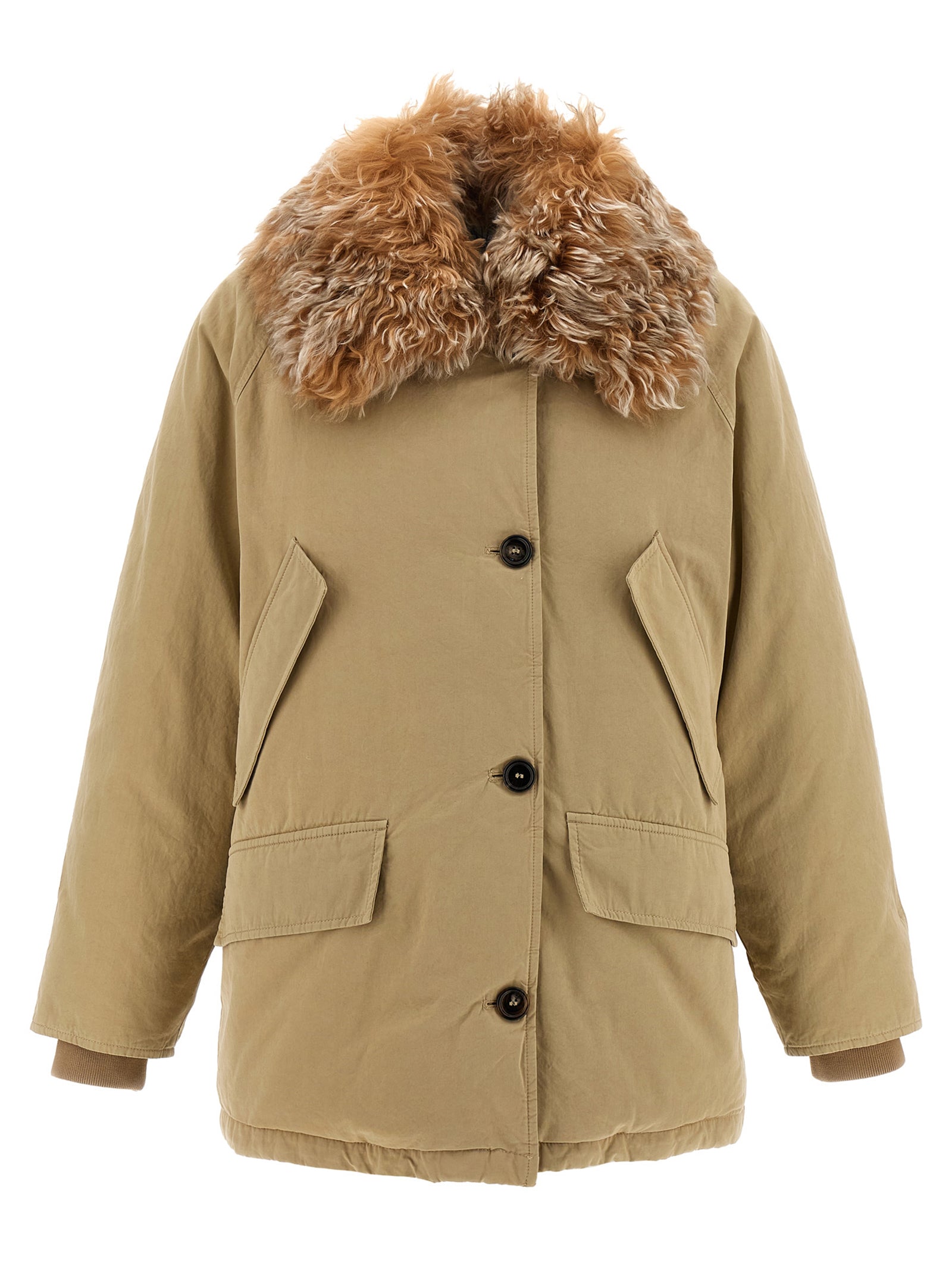 Prada Beige Baumwolljacke in voller Länge