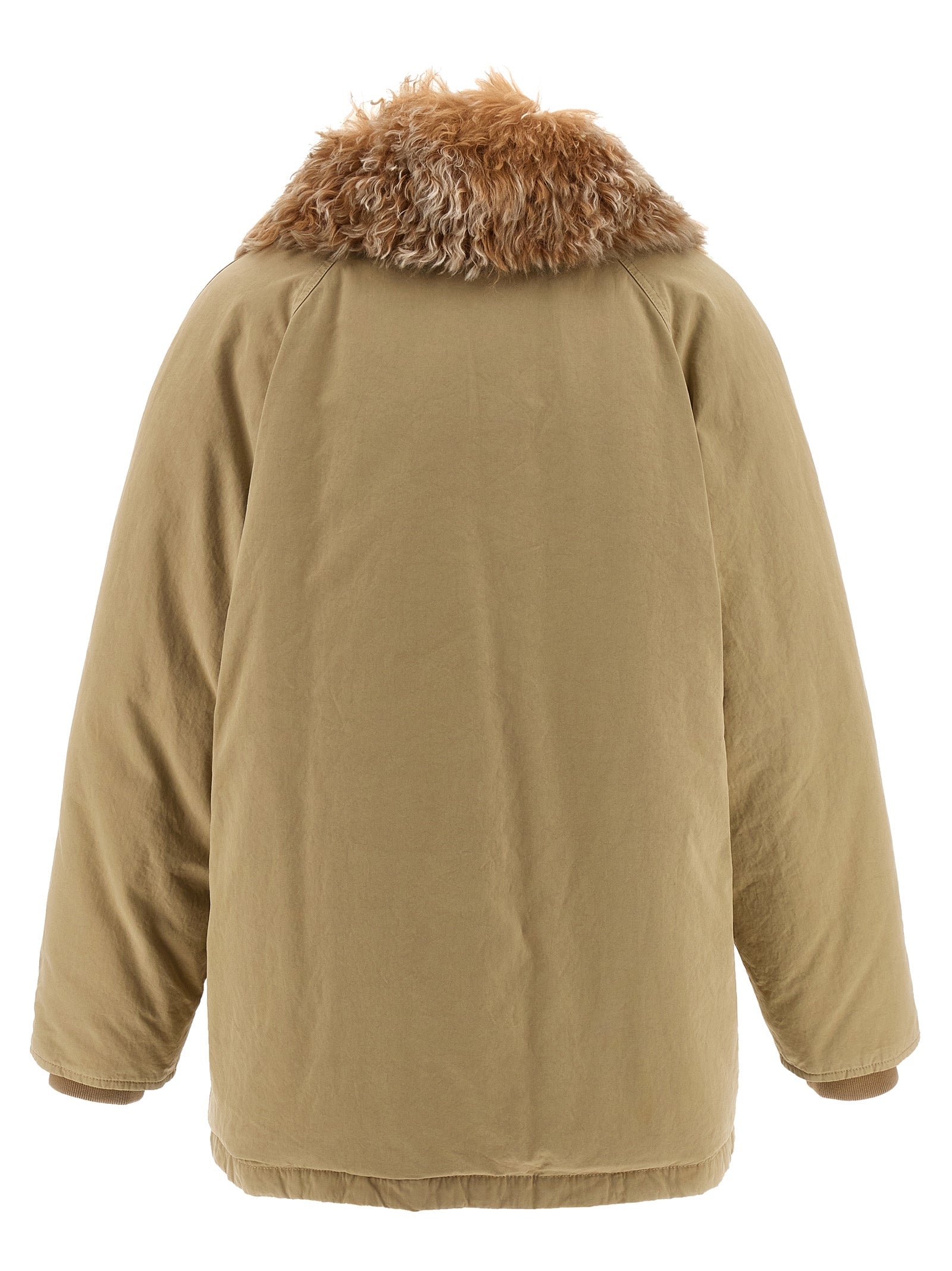Prada Beige Baumwolljacke in voller Länge