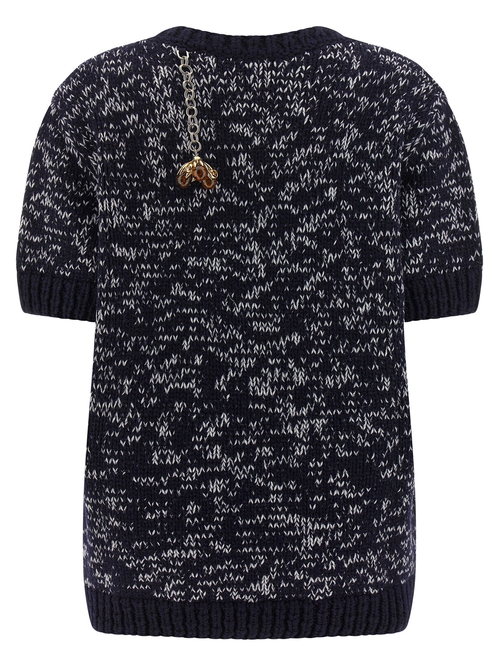 Prada Mehrfarbige Strickjacke aus reiner Schurwolle