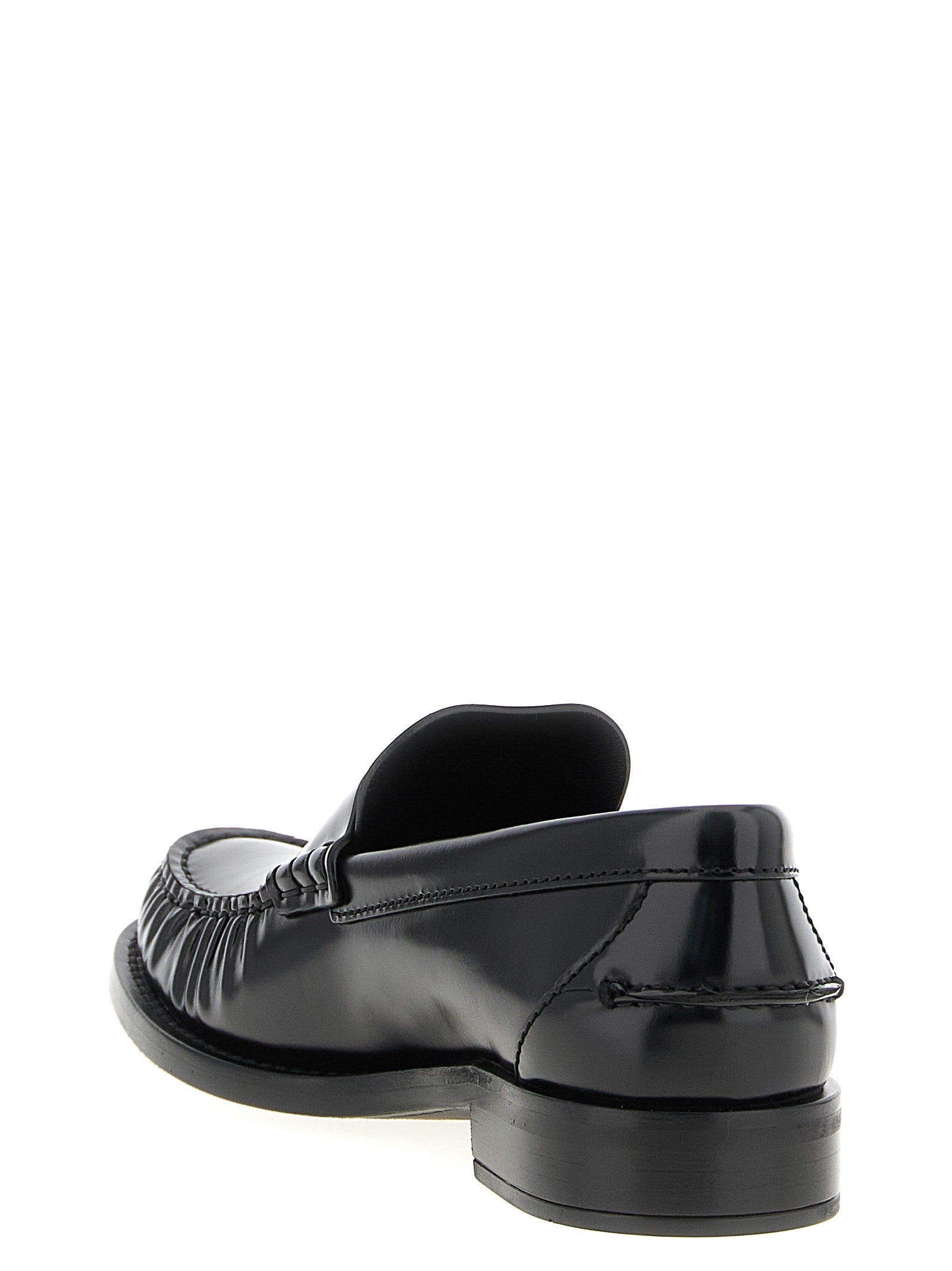 Prada Schwarze Loafer aus Kalbsleder zum Hineinschlüpfen