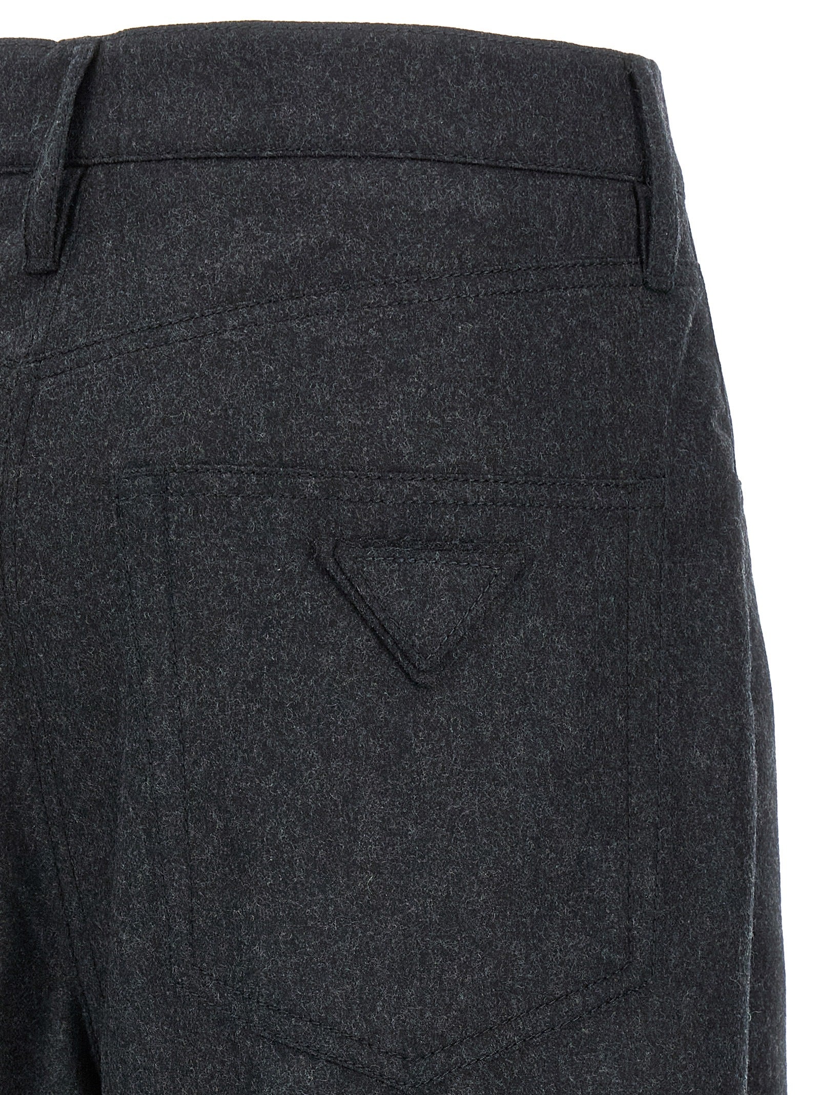 Prada Graue Hose aus reiner Schurwolle