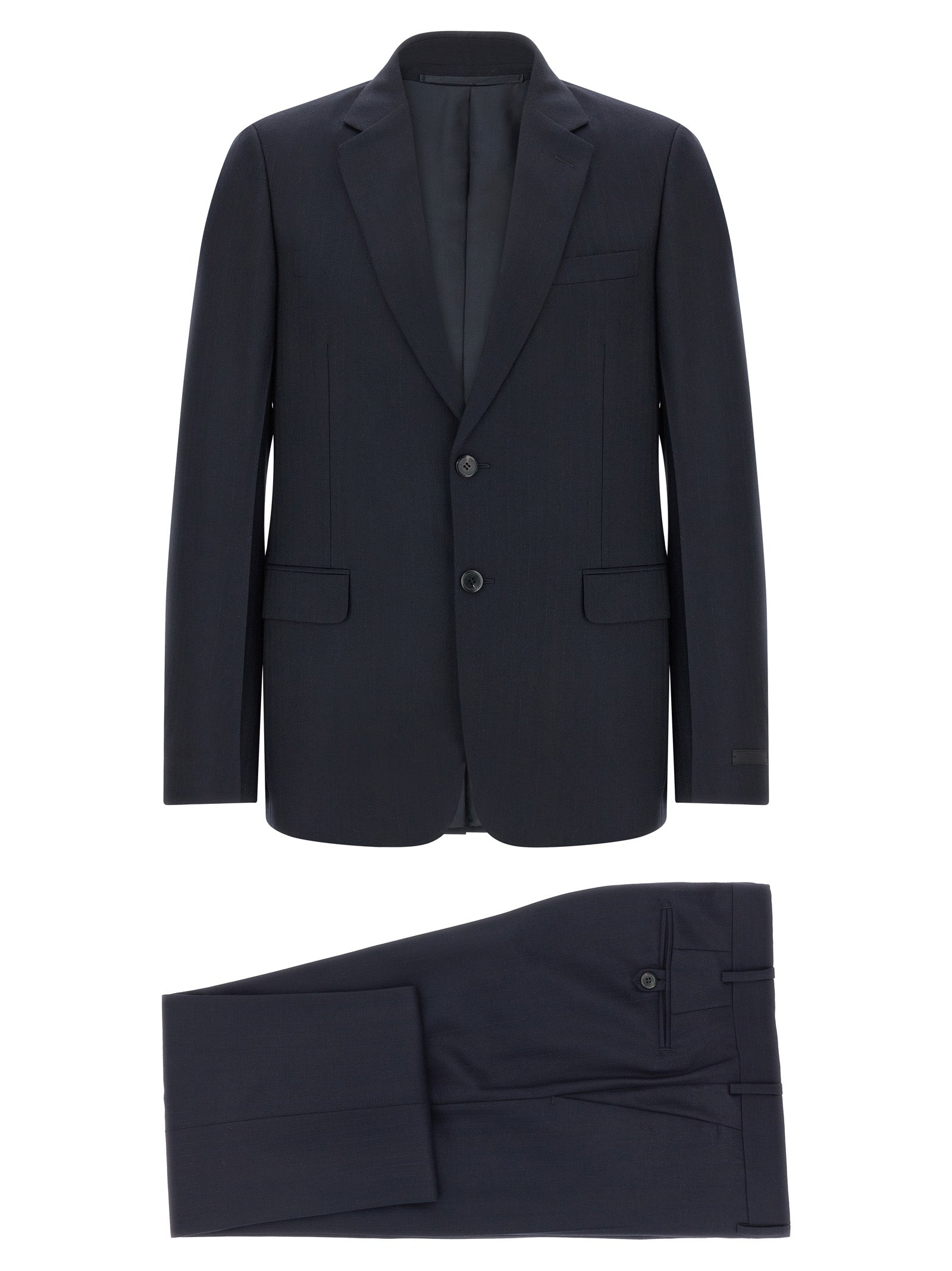 Prada Blauvio Woll-Zweiteiler
