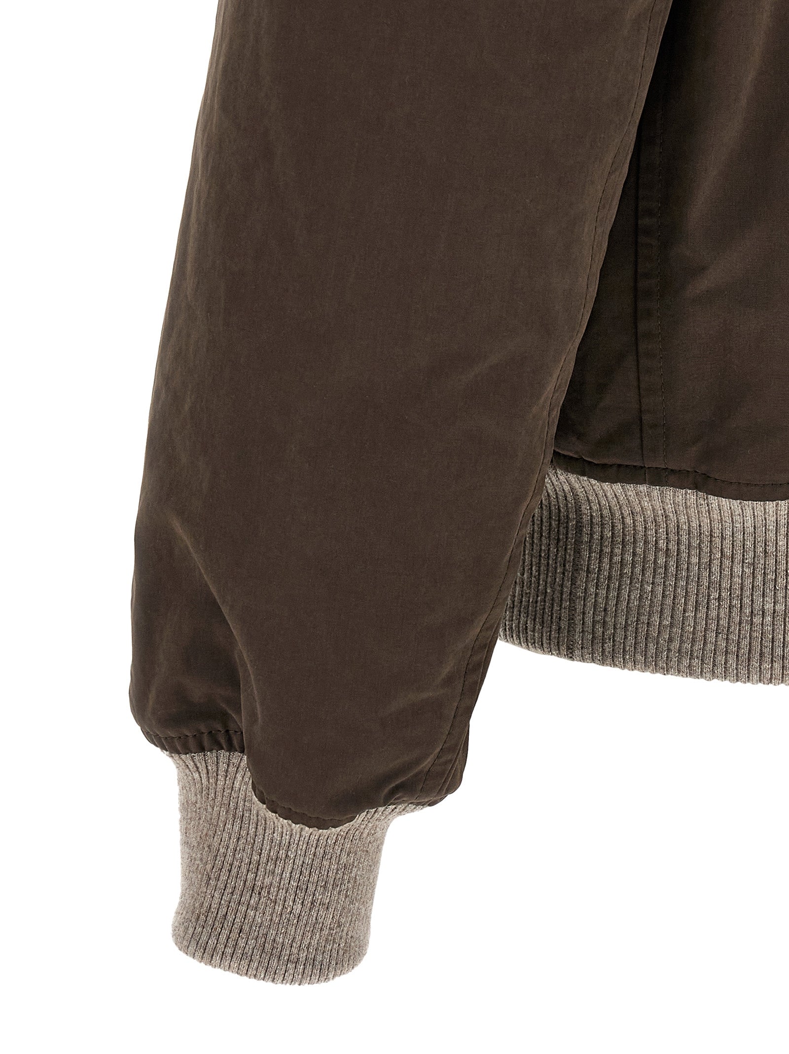 Brunello Cucinelli Brauner Baumwoll-Bomber