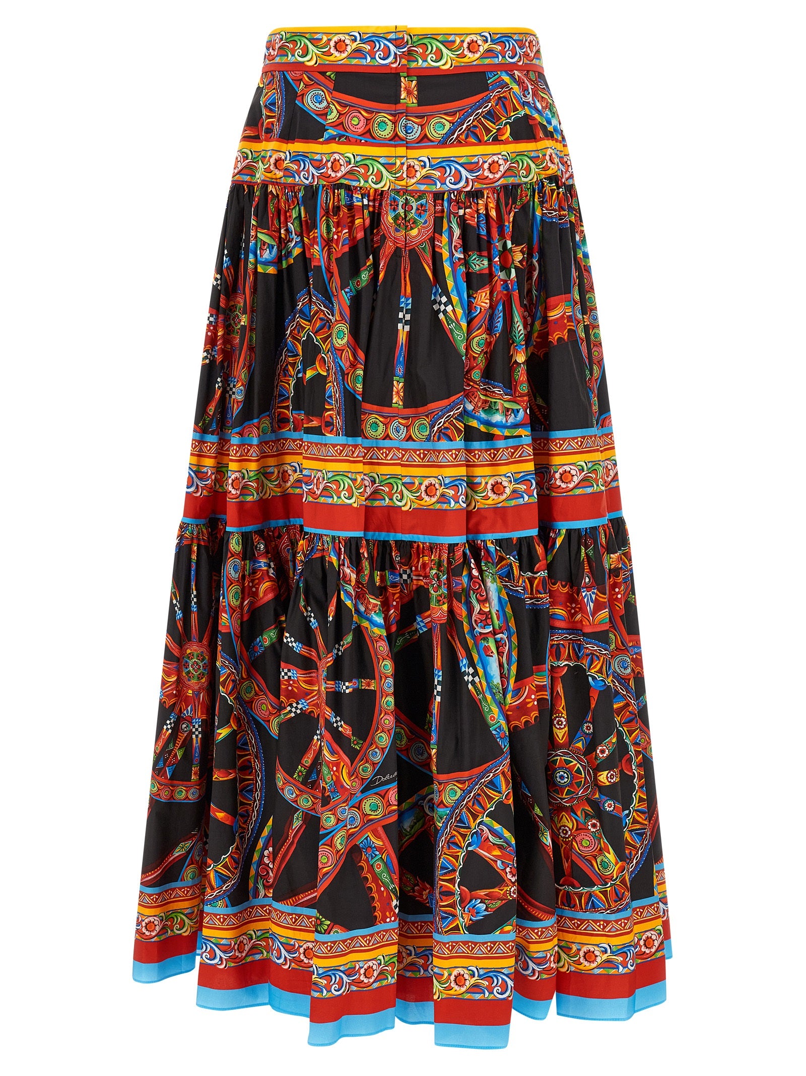Dolce & Gabbana Mehrfarbiger Minirock aus Baumwolle