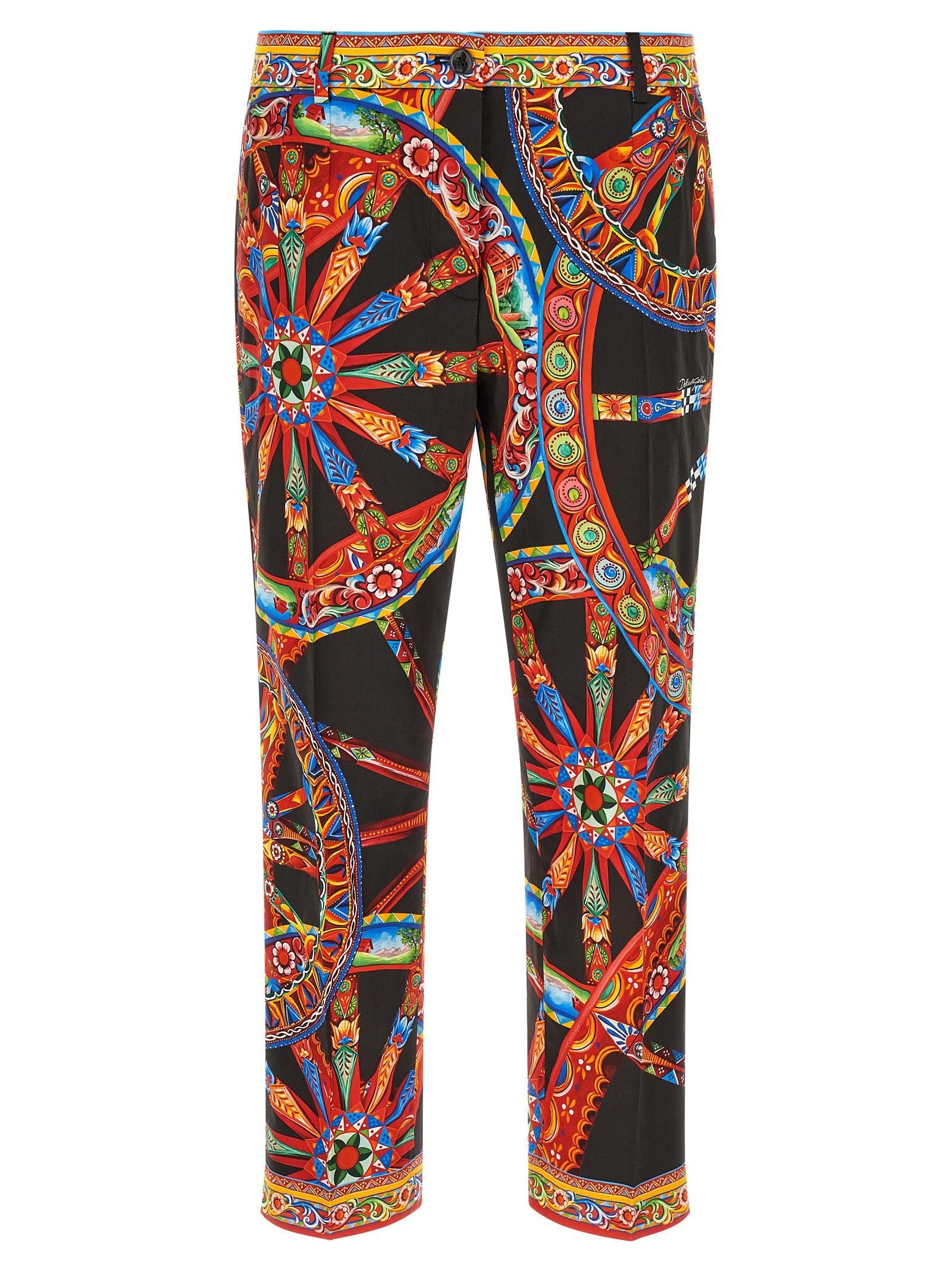 Dolce & Gabbana Mehrfarbige Baumwoll-Freizeithose
