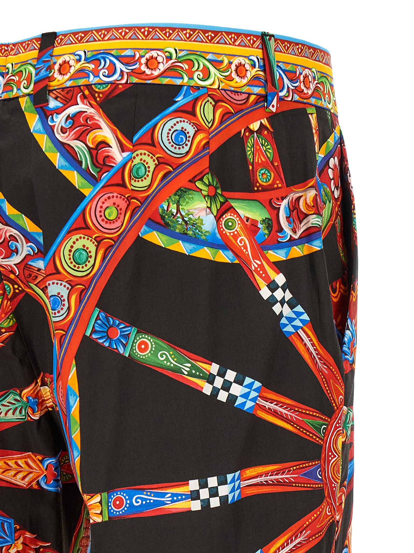 Dolce & Gabbana Mehrfarbige Baumwoll-Freizeithose
