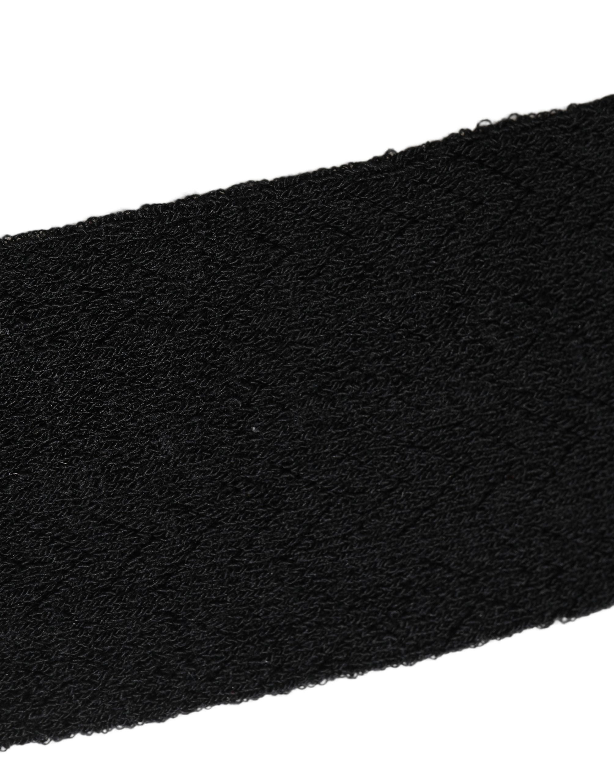 Dolce & Gabbana Schwarze Wollsocken mit Logo für Damen