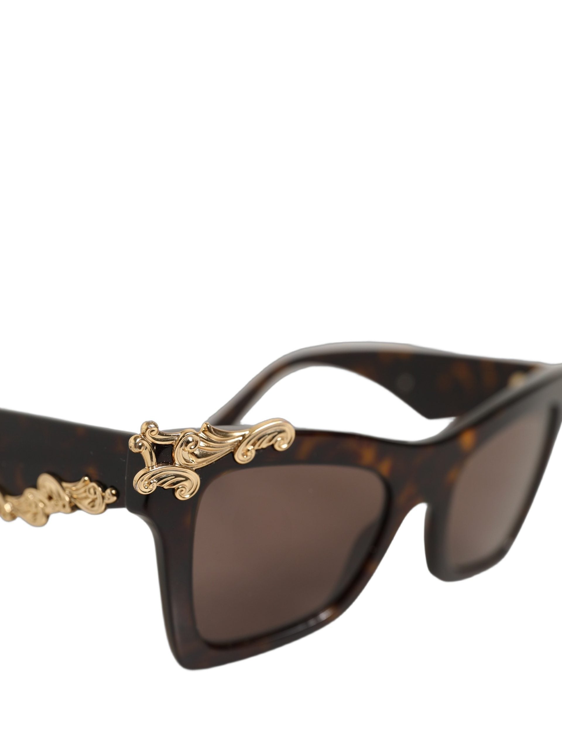 Dolce & Gabbana Braune DG4434 Accent Havana Acetatrahmen Sonnenbrille