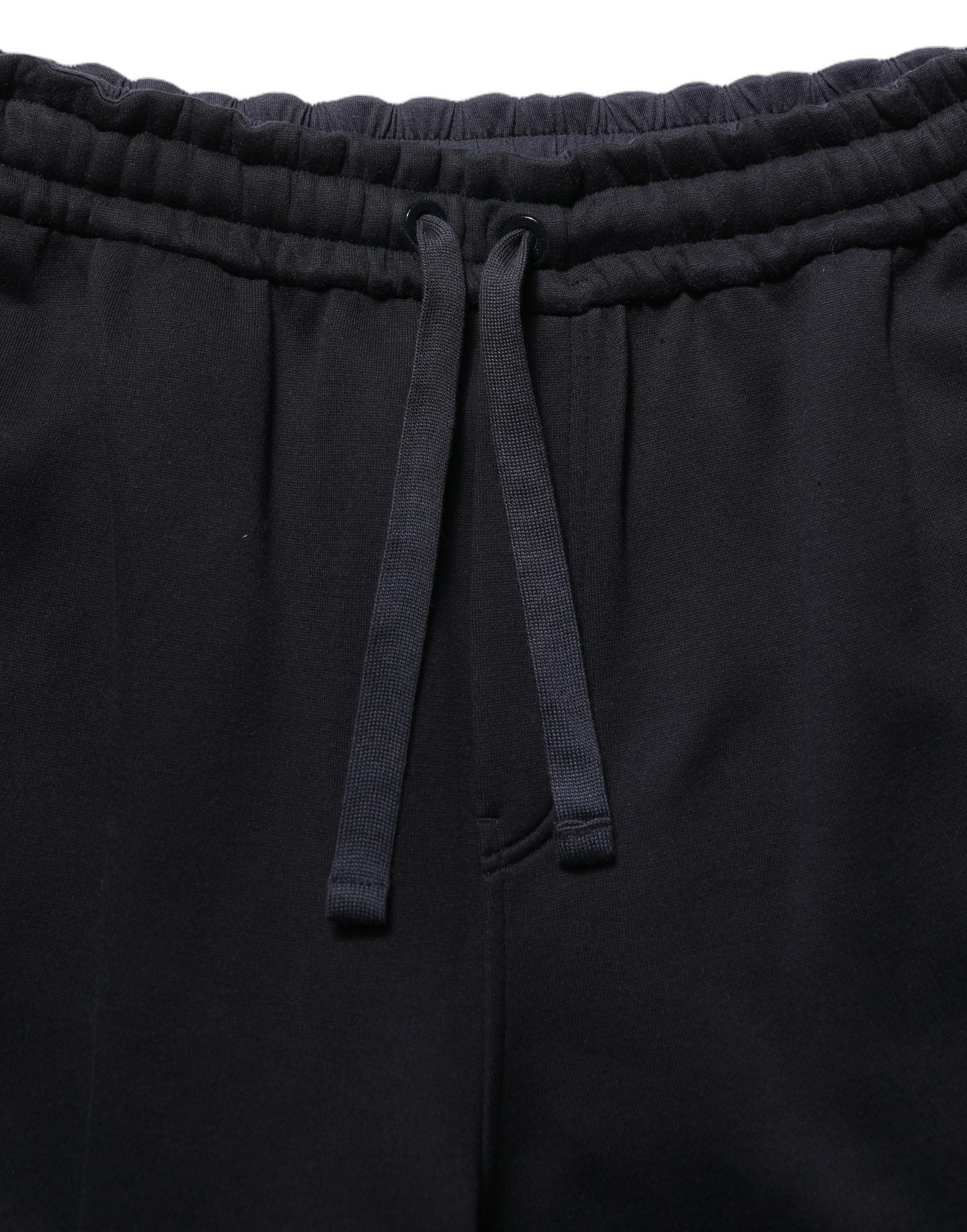 Dolce & Gabbana Dunkelblaue Relaxed Wide Leg Herren Jogginghose