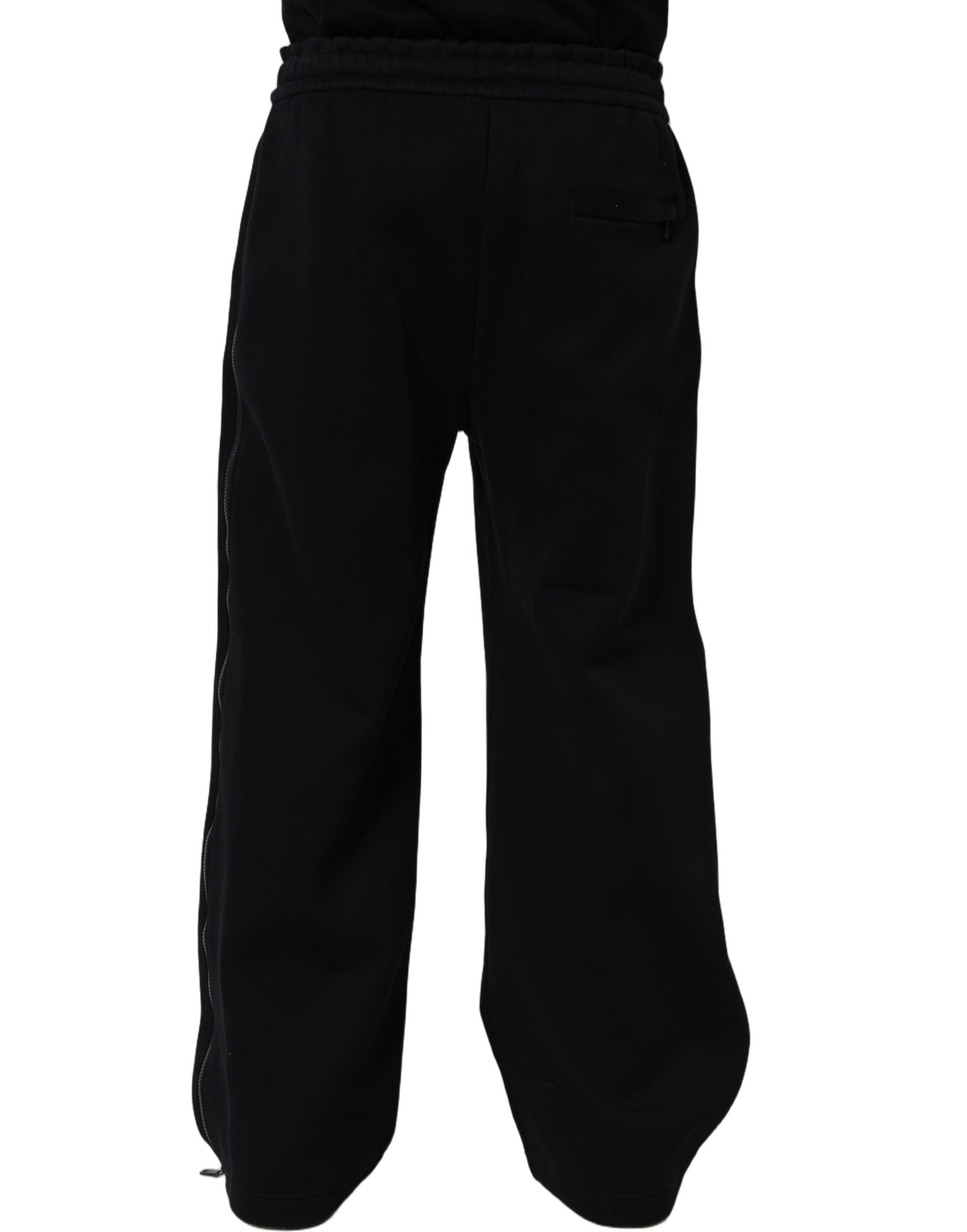 Dolce & Gabbana Dunkelblaue Relaxed Wide Leg Herren Jogginghose