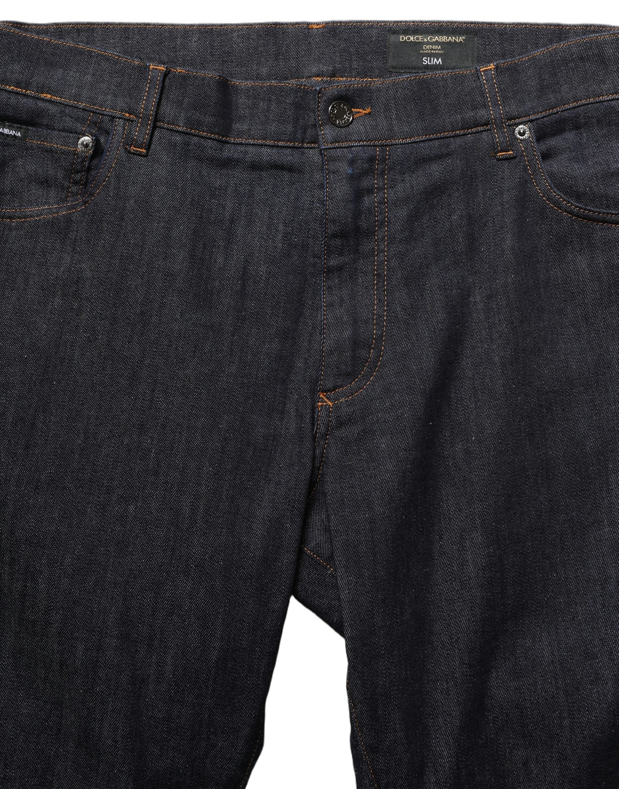Dolce & Gabbana Dunkelgraue Baumwoll-Jeans im Slim Fit für Herren