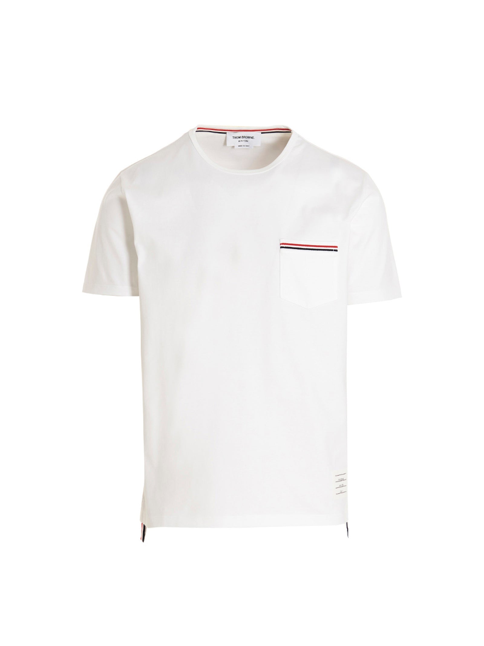 Thom Browne Weißes Baumwoll-T-Shirt