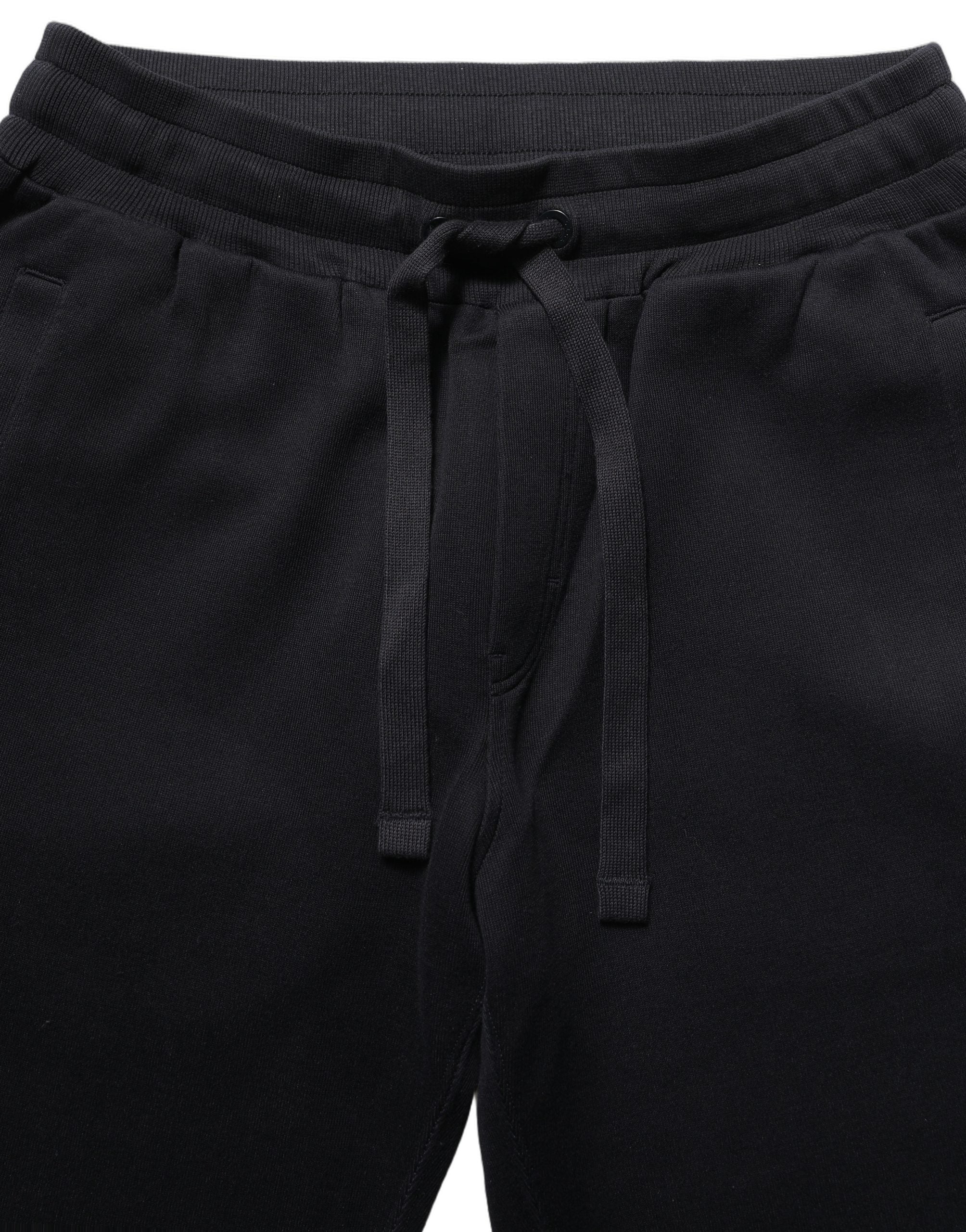 Dolce & Gabbana Blaue Baumwoll-Jogginghose mit Kordelzug