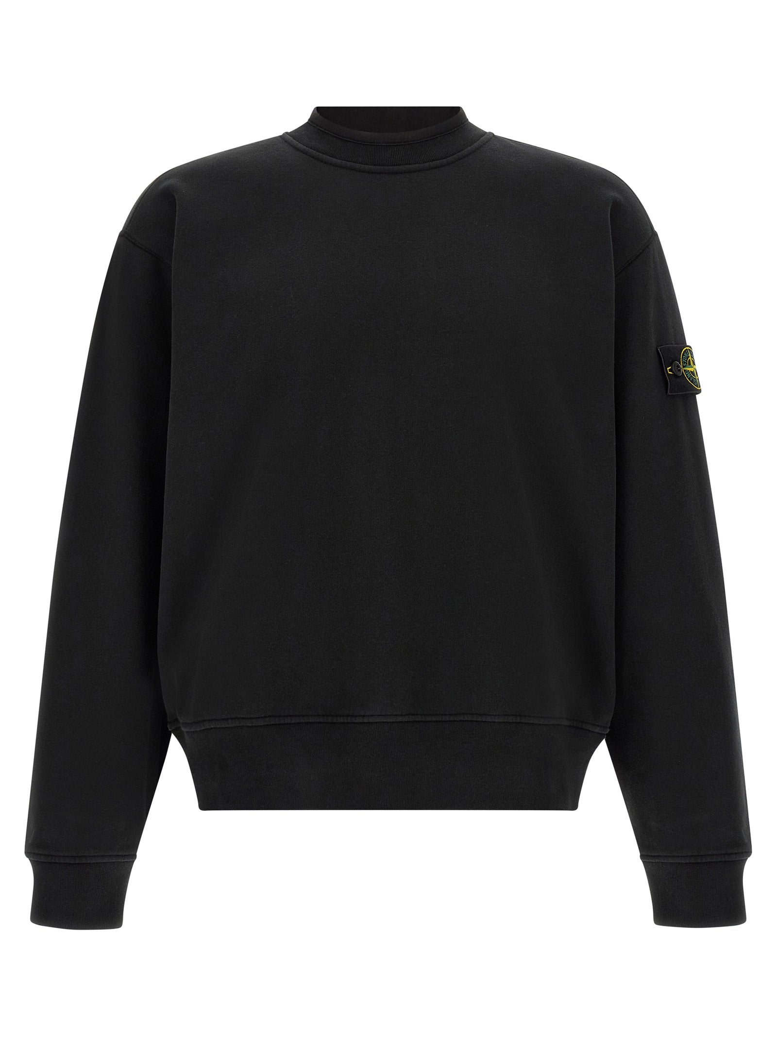 Stone Island Schwarzer Baumwoll-Sweatshirt