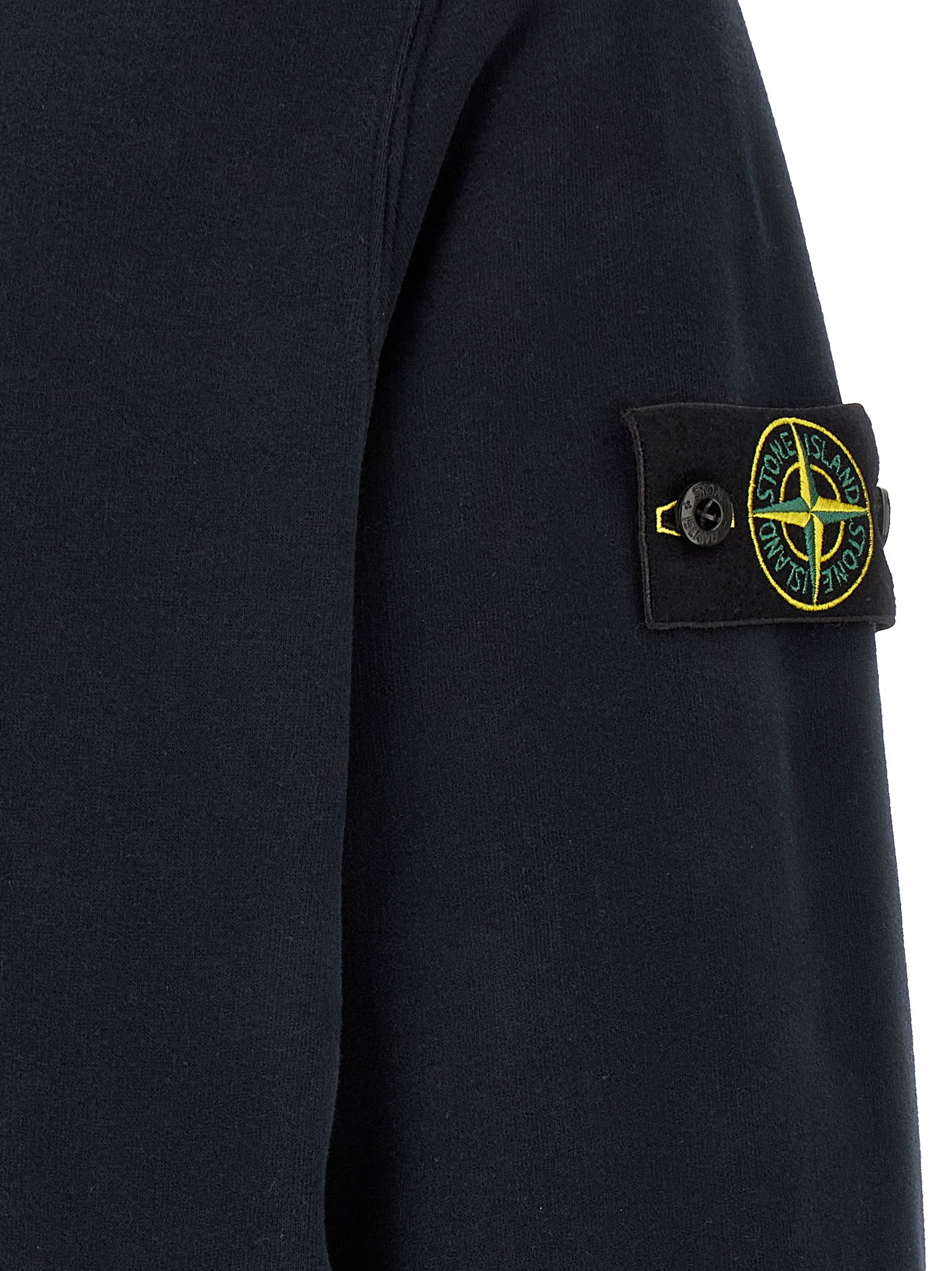 Stone Island Blauer Baumwoll-Sweatshirt