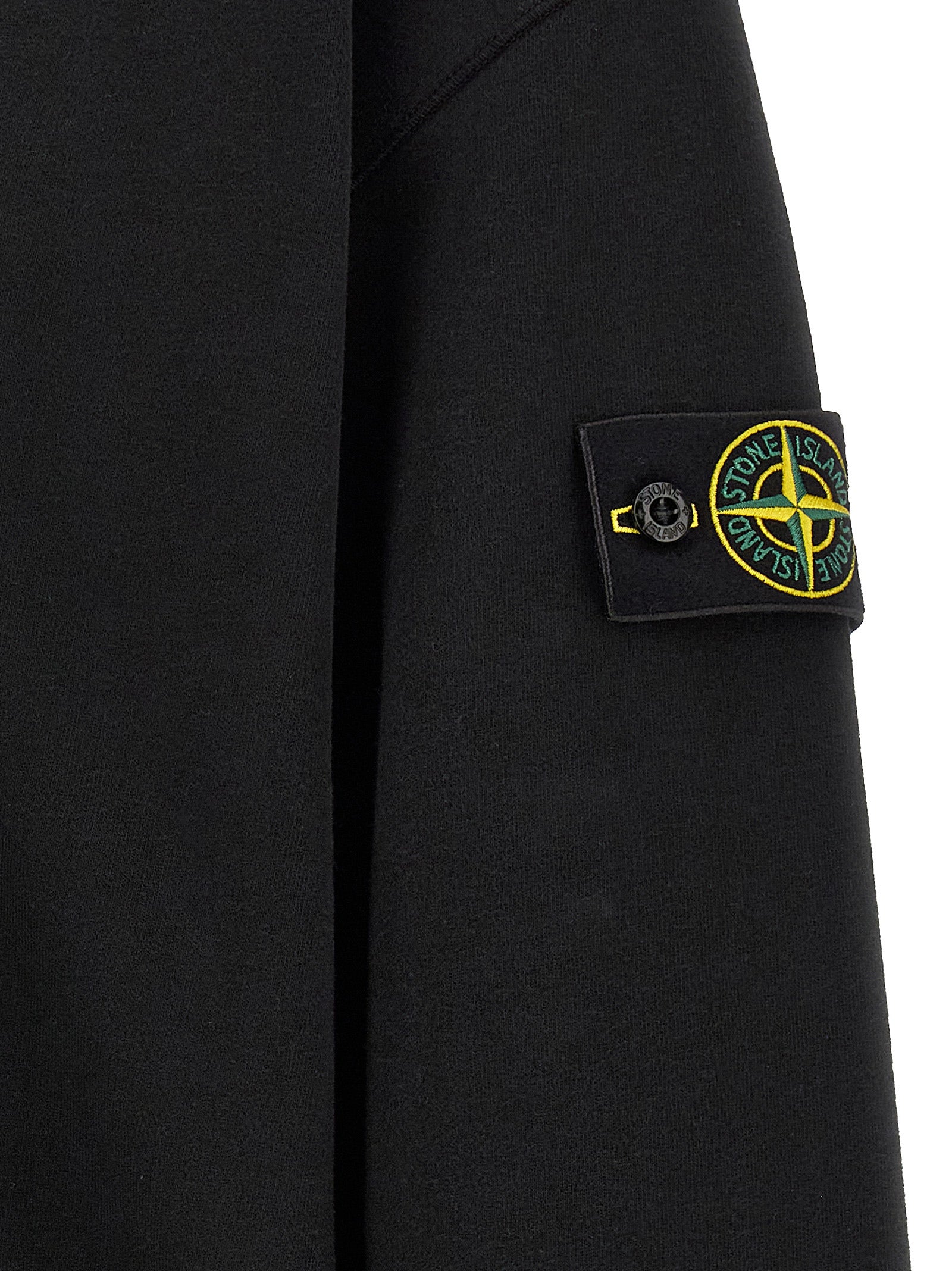 Stone Island Schwarzer Baumwoll-Sweatshirt
