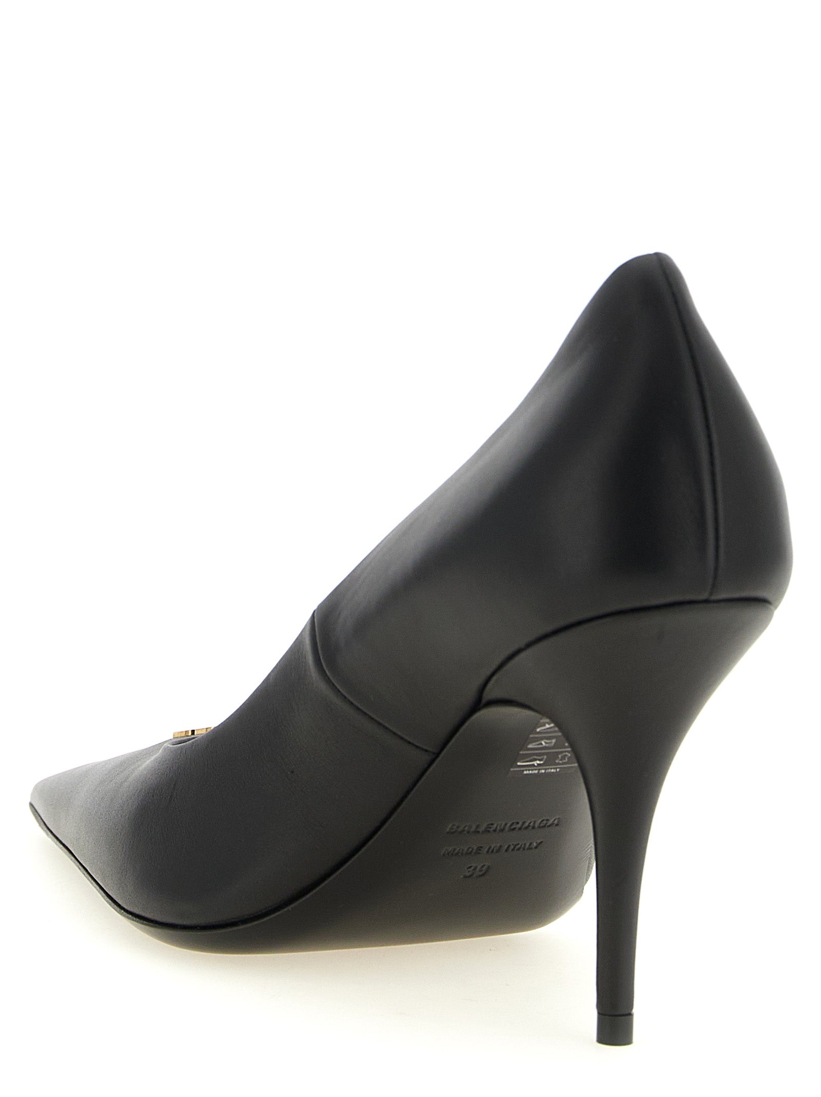 Balenciaga Schwarze Pumps aus Kalbsleder mit hohem Absatz
