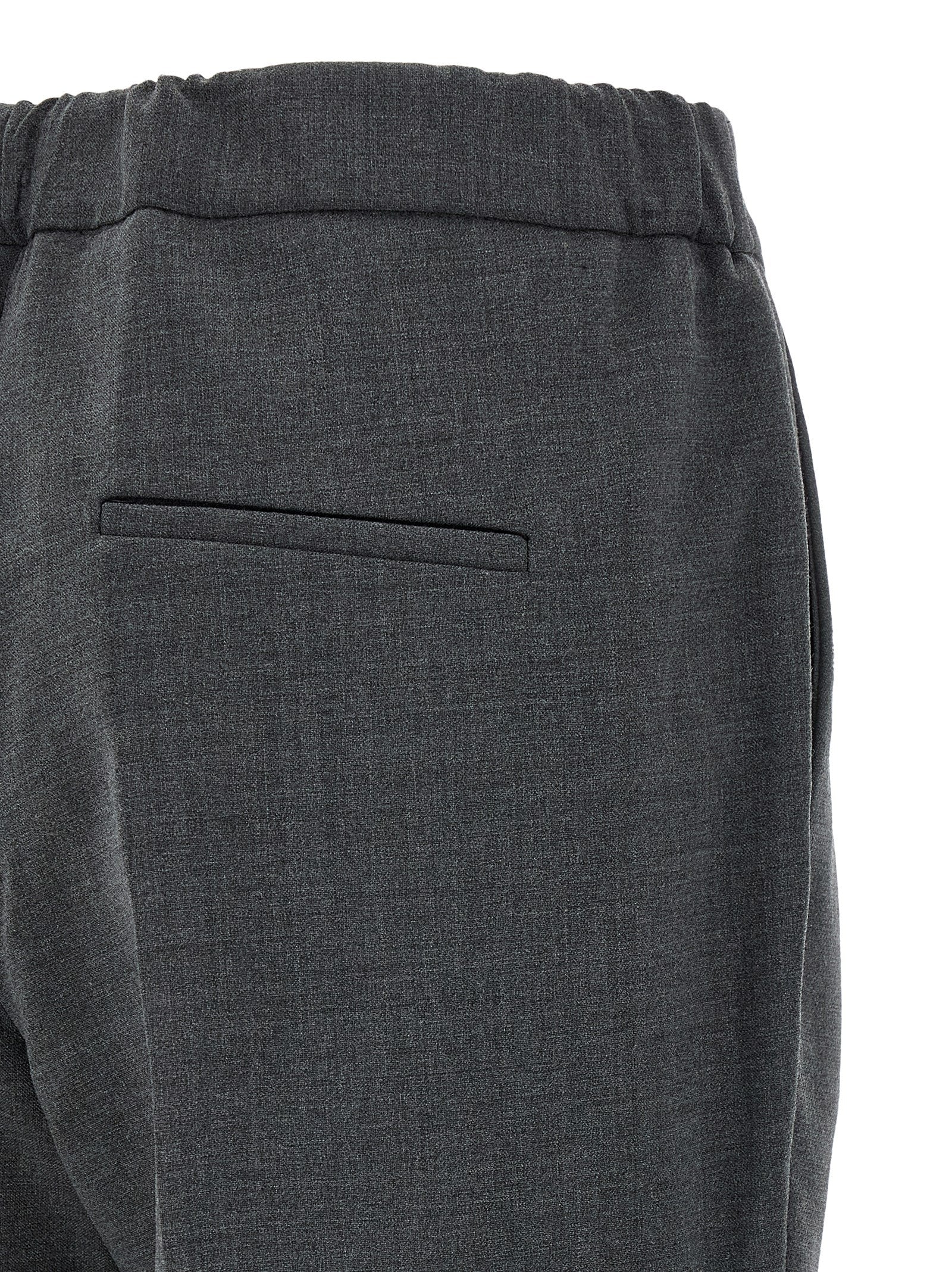Alberto Biani Graue Cropped Hose aus Polyester