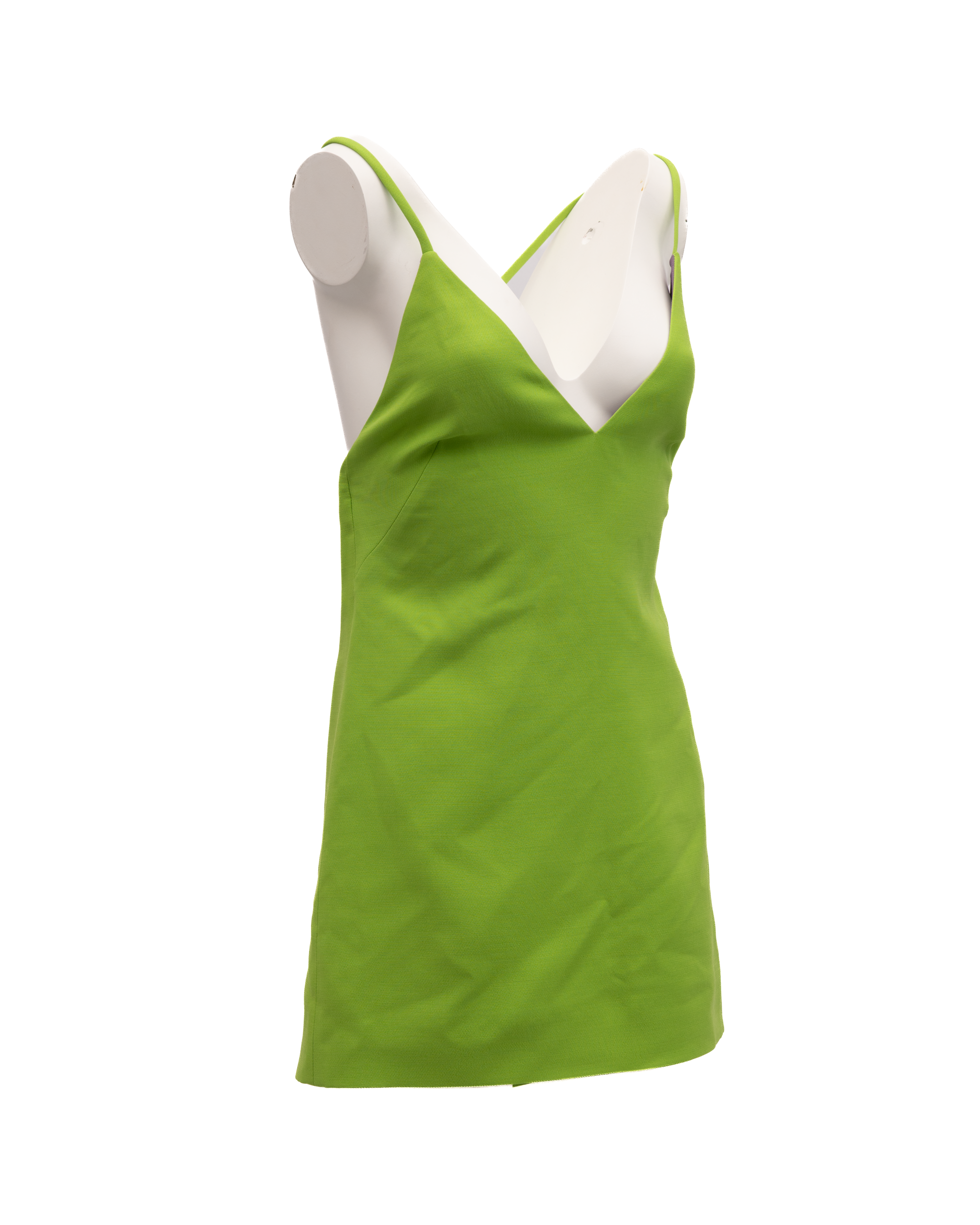 Valentino Garavani Kleid in Neongrün mit Rückenausschnitt