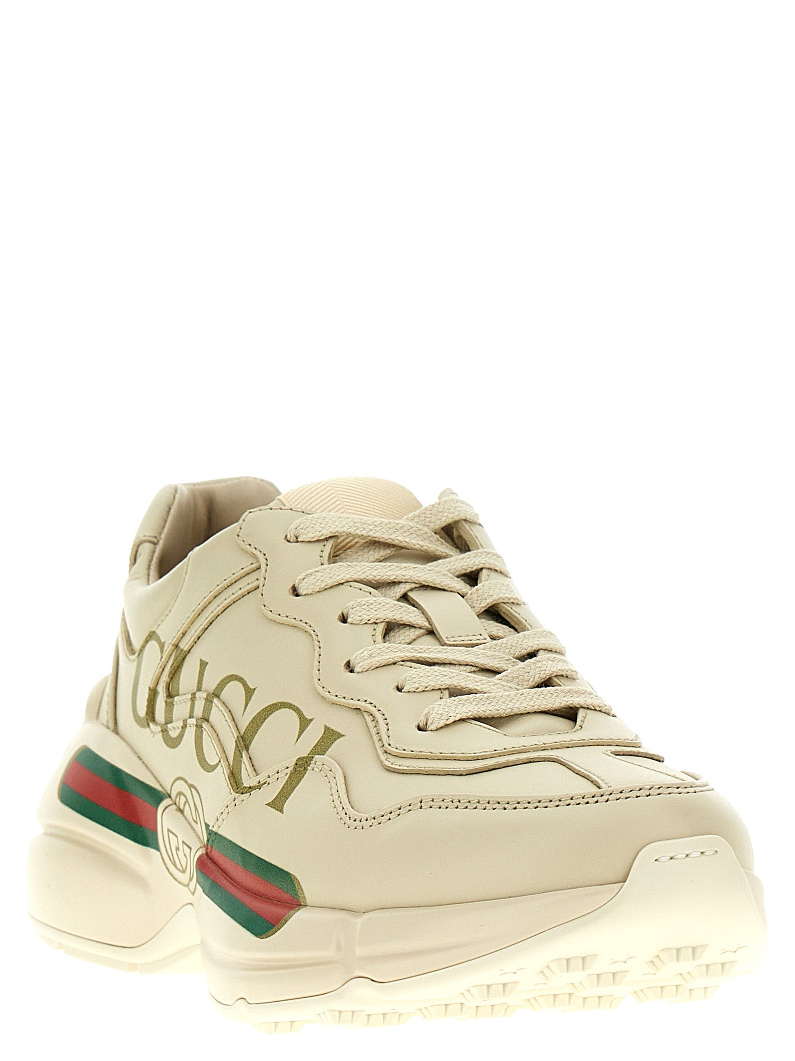 Gucci Weiße Kalbsleder Chunky Sneaker