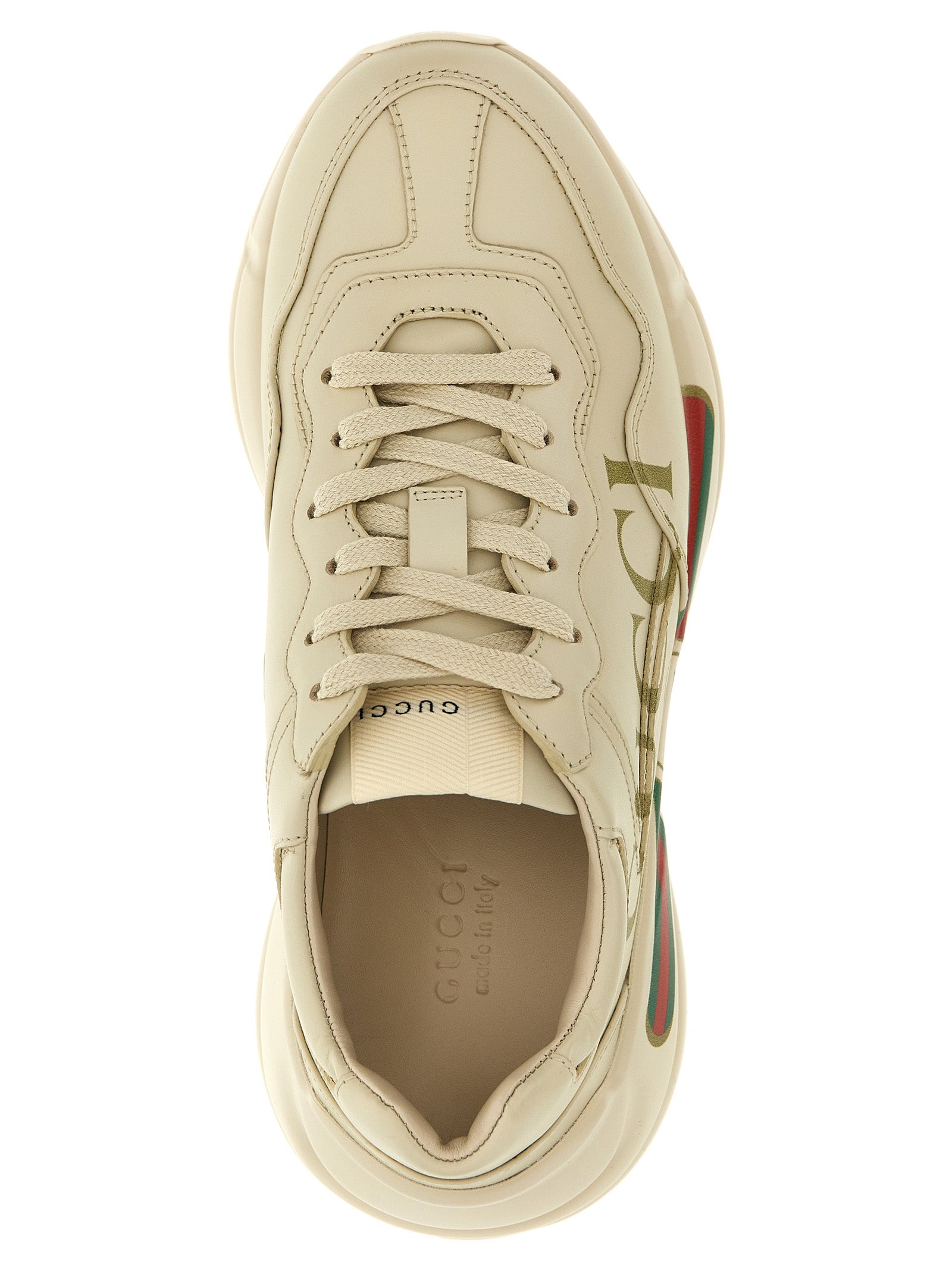 Gucci Weiße Kalbsleder Chunky Sneaker