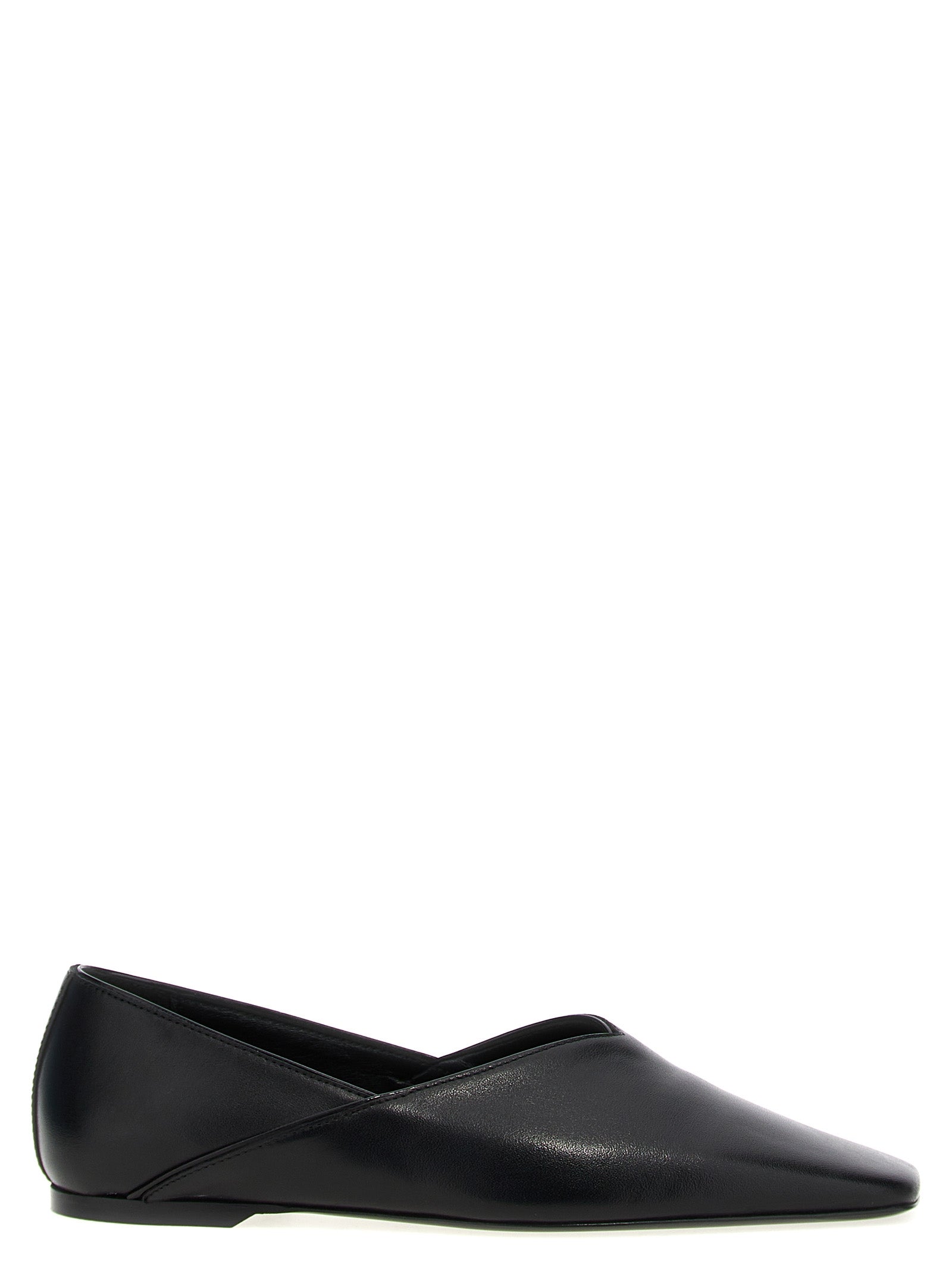 TOTEME Schwarze Ballerinas aus Kalbsleder