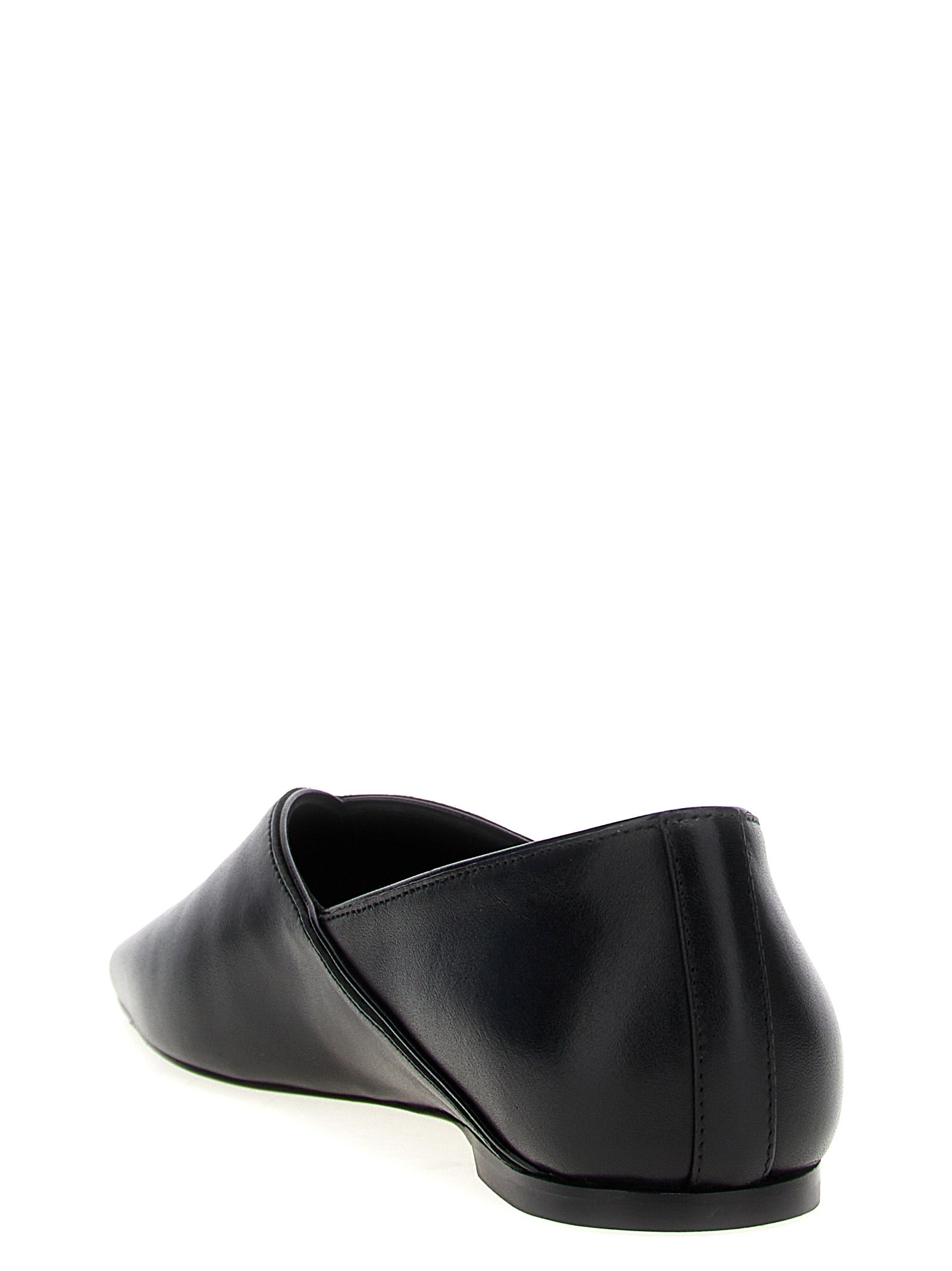 TOTEME Schwarze Ballerinas aus Kalbsleder