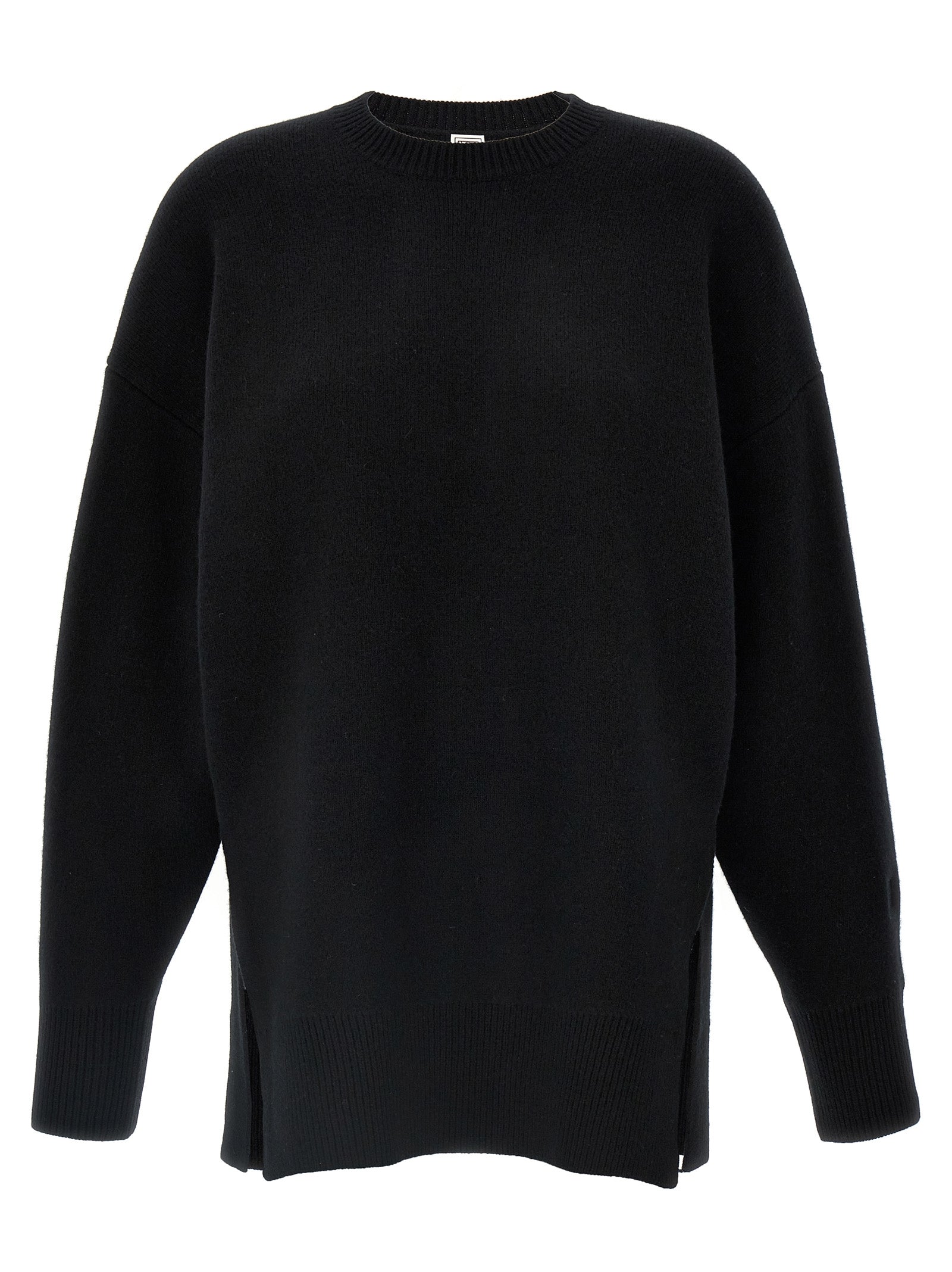 TOTEME Schwarzer Cardigan aus Polyester