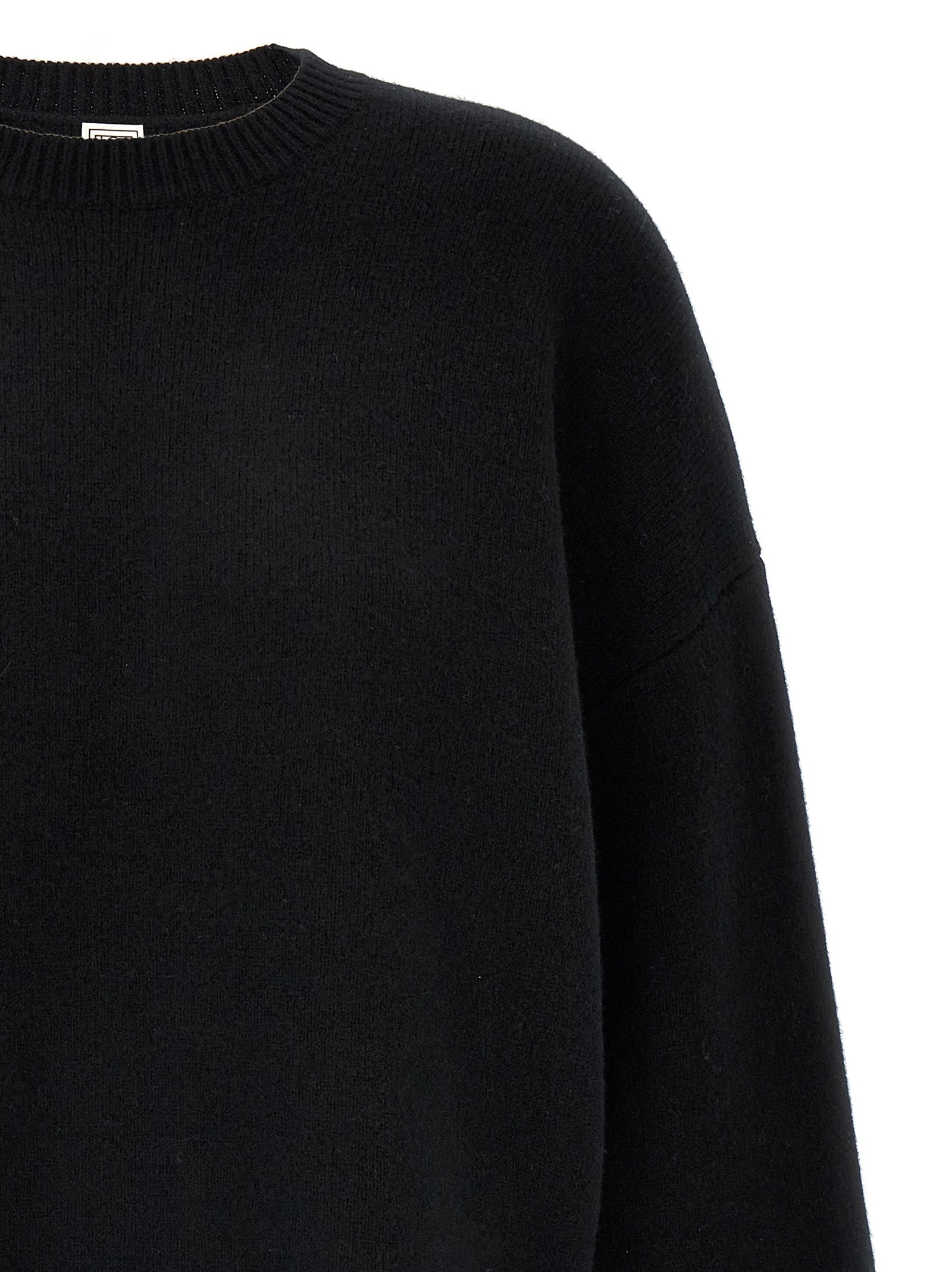 TOTEME Schwarzer Cardigan aus Polyester