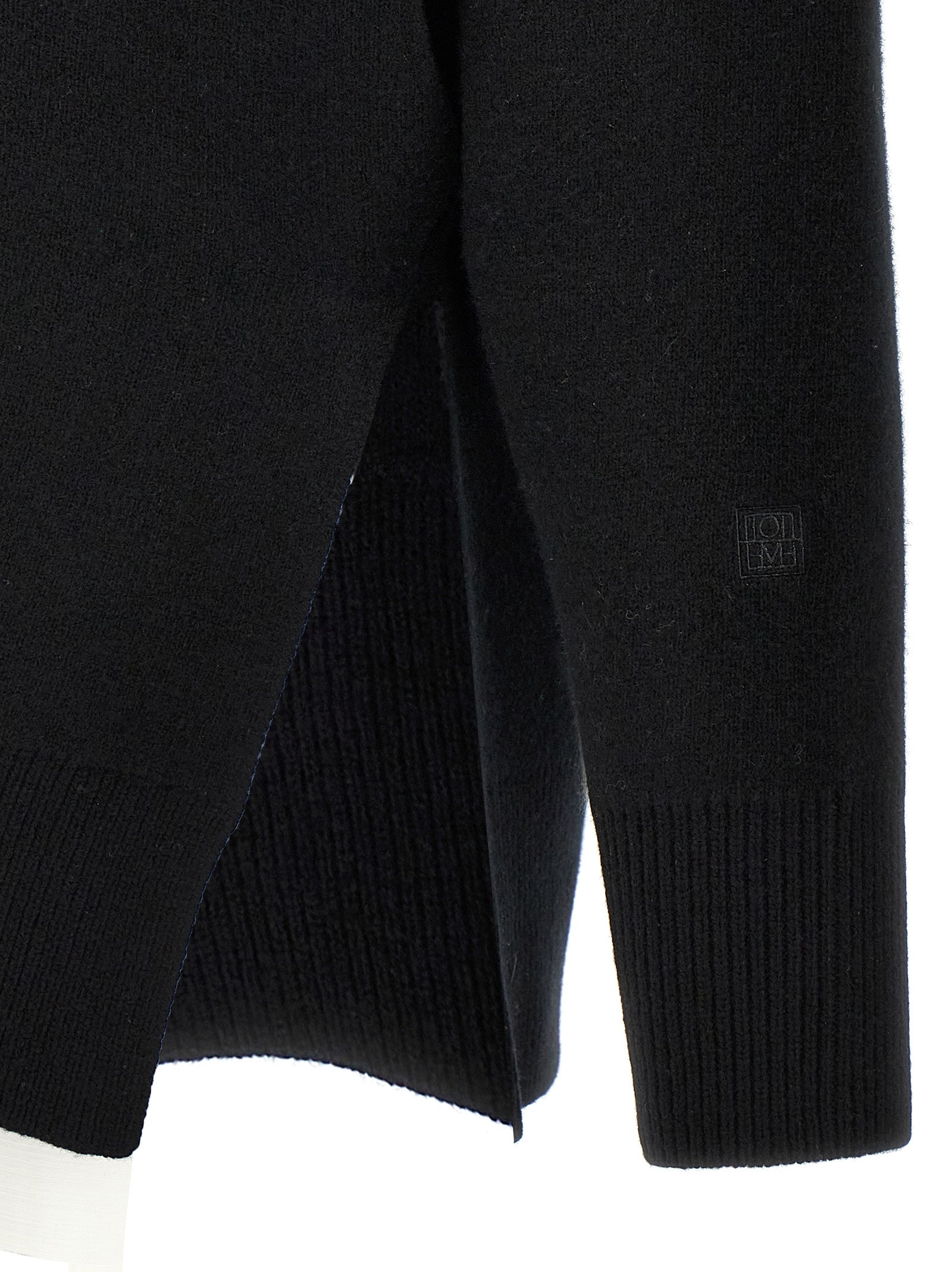 TOTEME Schwarzer Cardigan aus Polyester