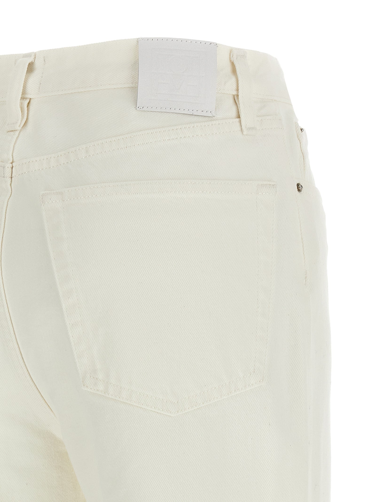 TOTEME Weiße High-Waist-Jeans aus Baumwolle