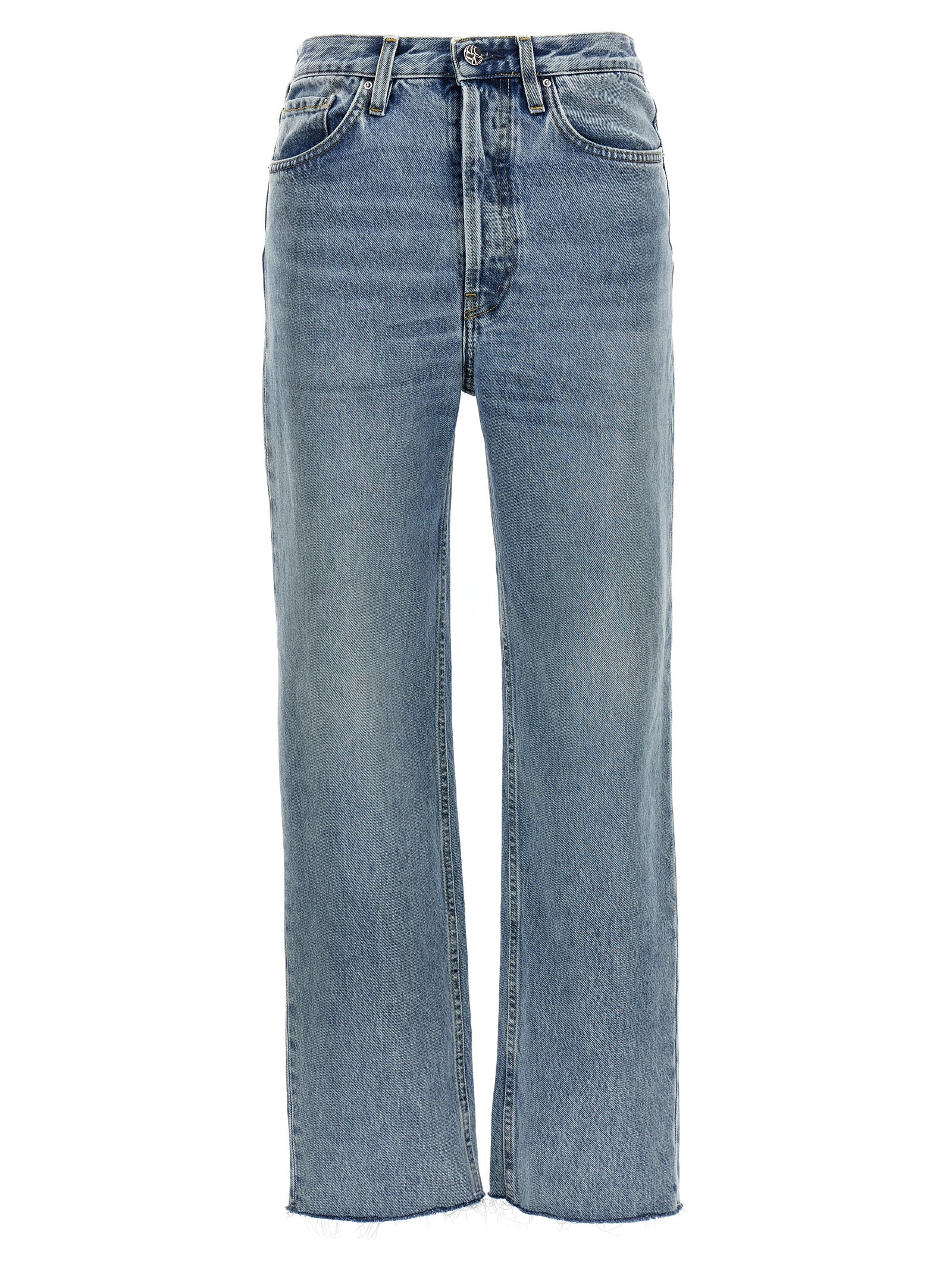 TOTEME Blaue Jeans aus Baumwolle im geraden Schnitt