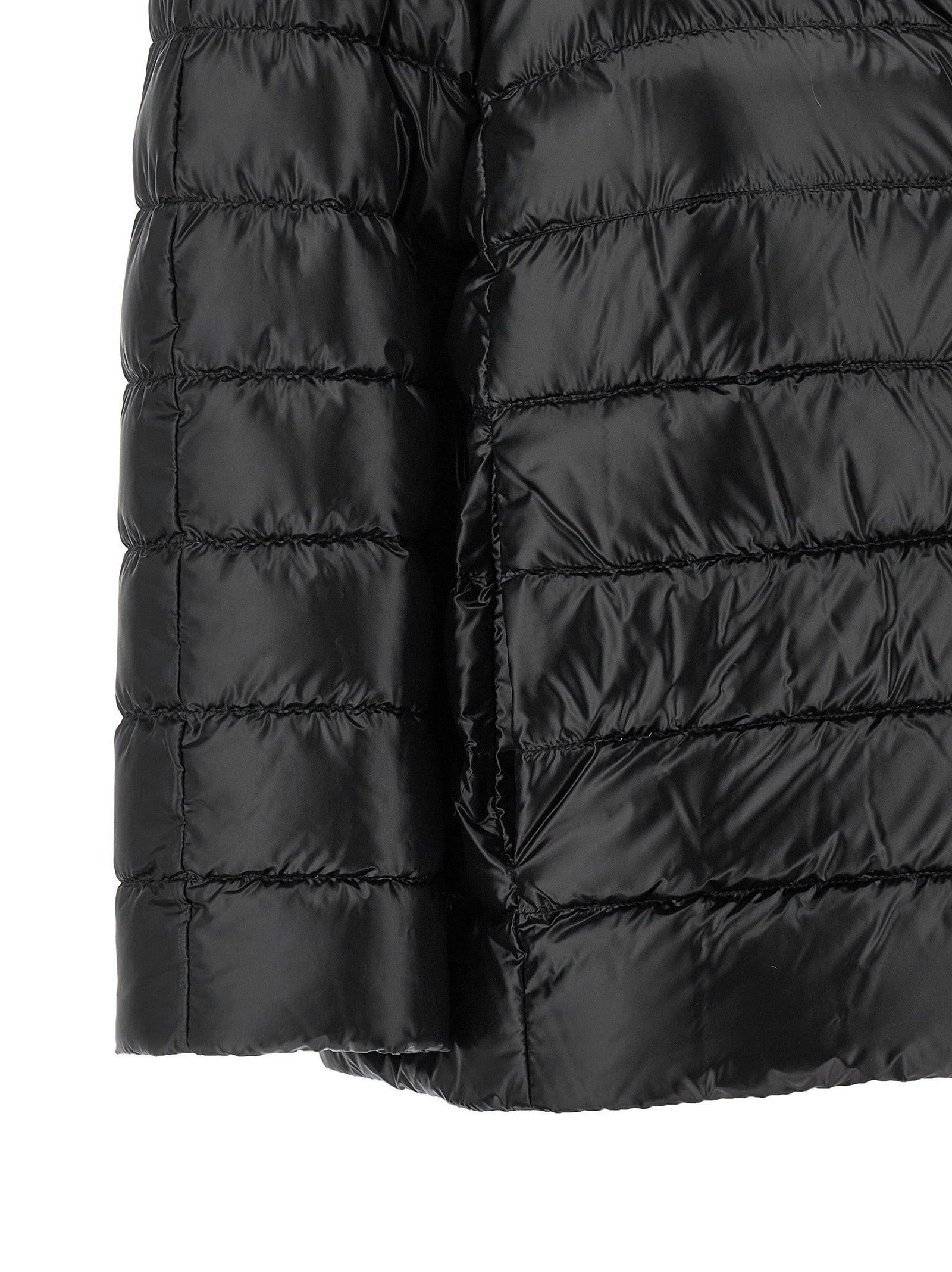 Herno Schwarze Polyamid-Jacke in voller Länge