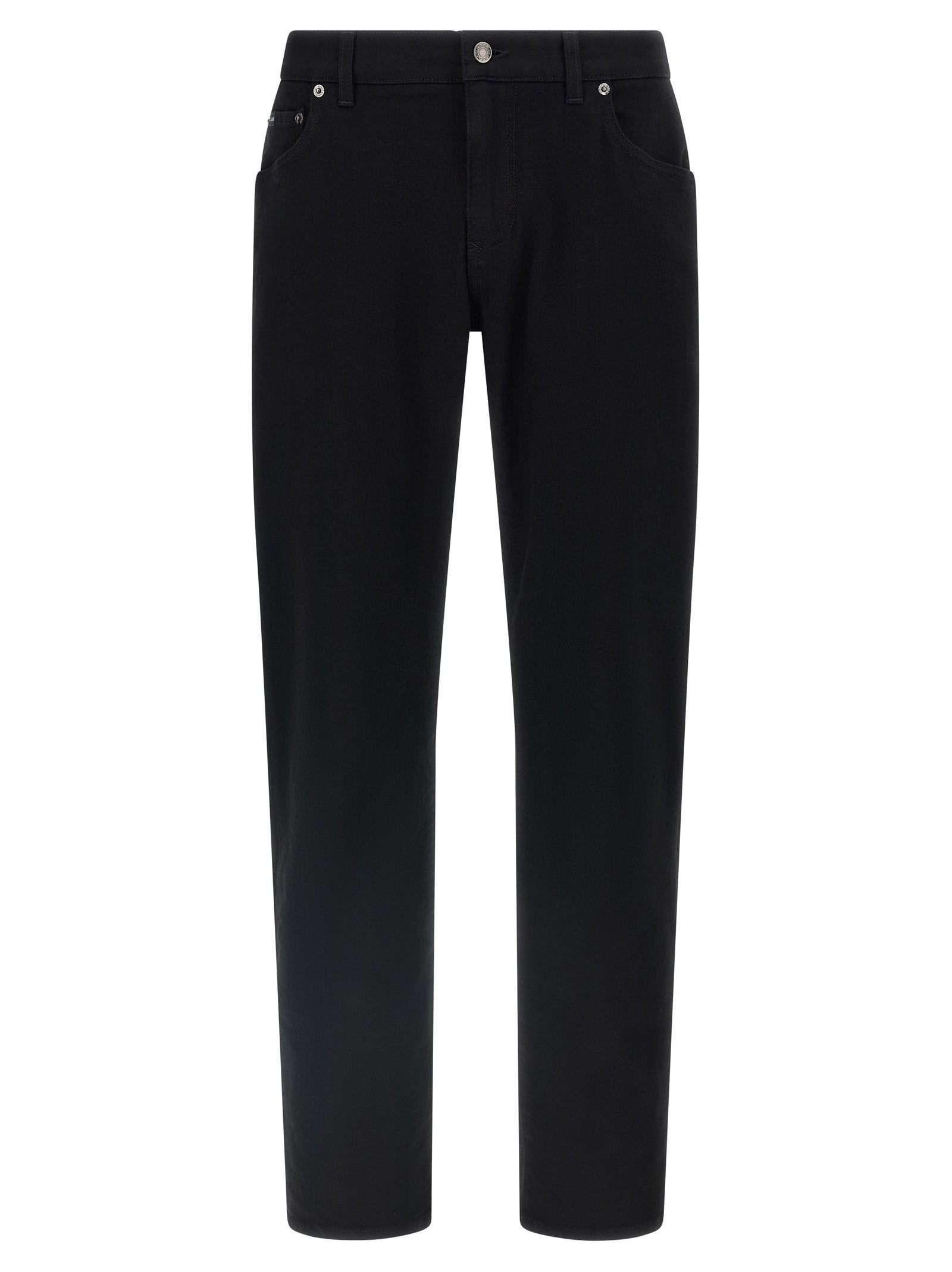 Dolce & Gabbana Schwarze Baumwoll-Jeans im Slim Fit