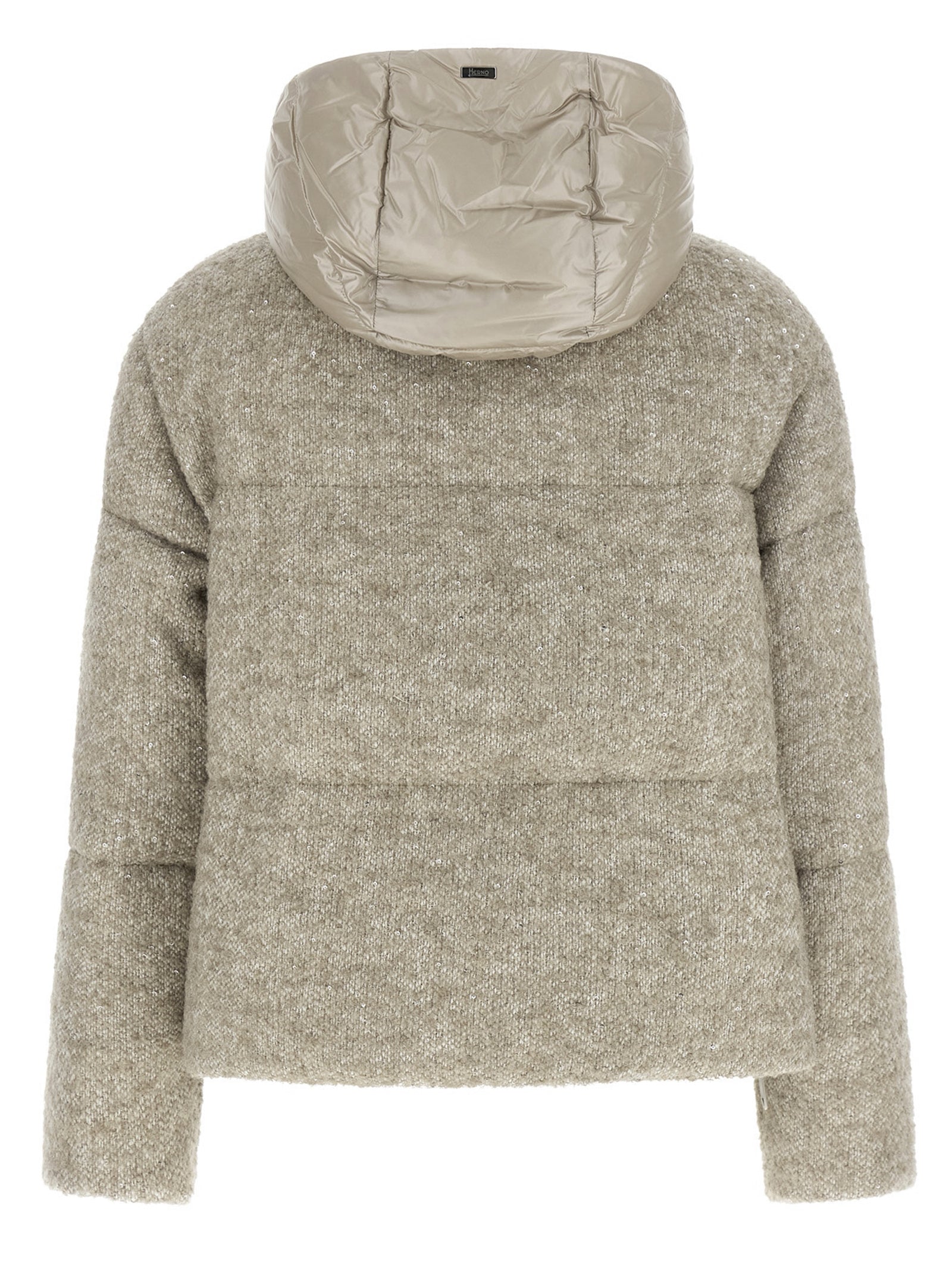 Herno Beige Wollmantel Lang