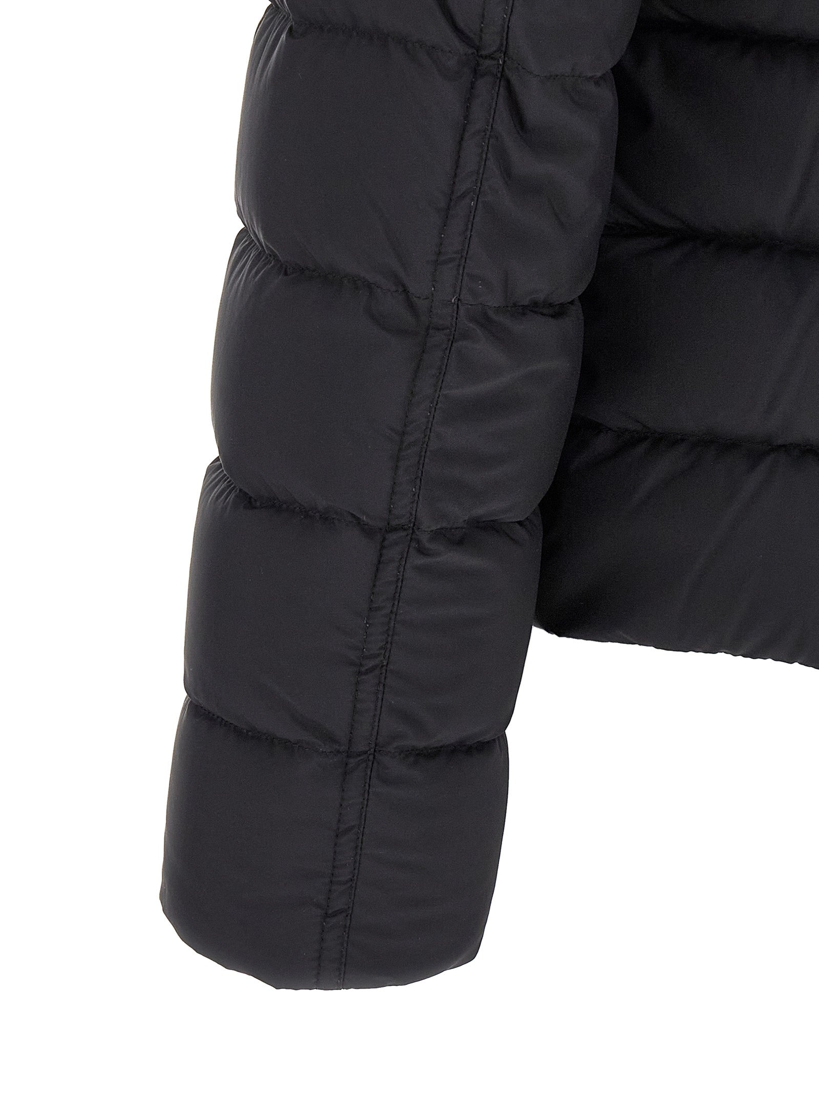 Herno Schwarze Polyamid-Jacke in voller Länge