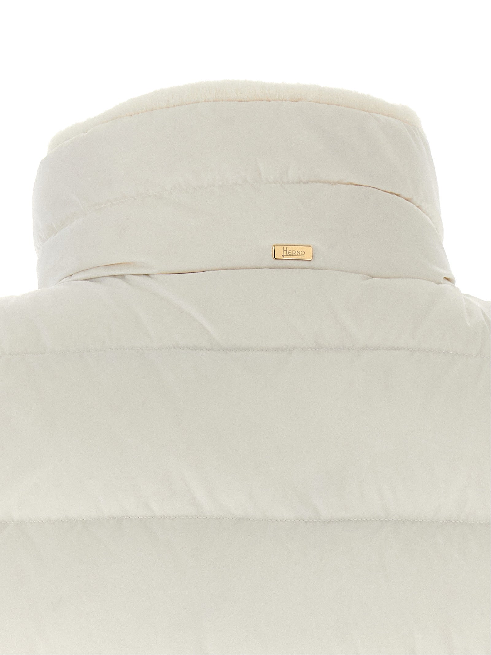 Herno Weiße ärmellose Polyester-Jacke