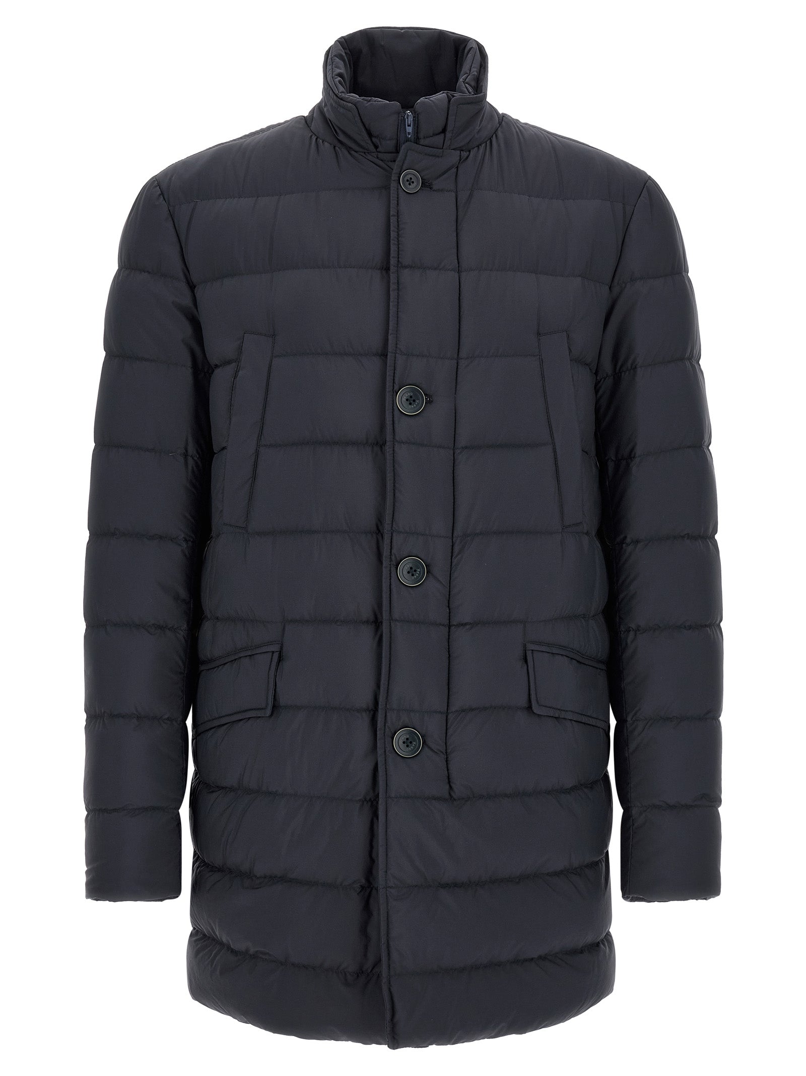 Herno Blauer Mantel aus Polyamid