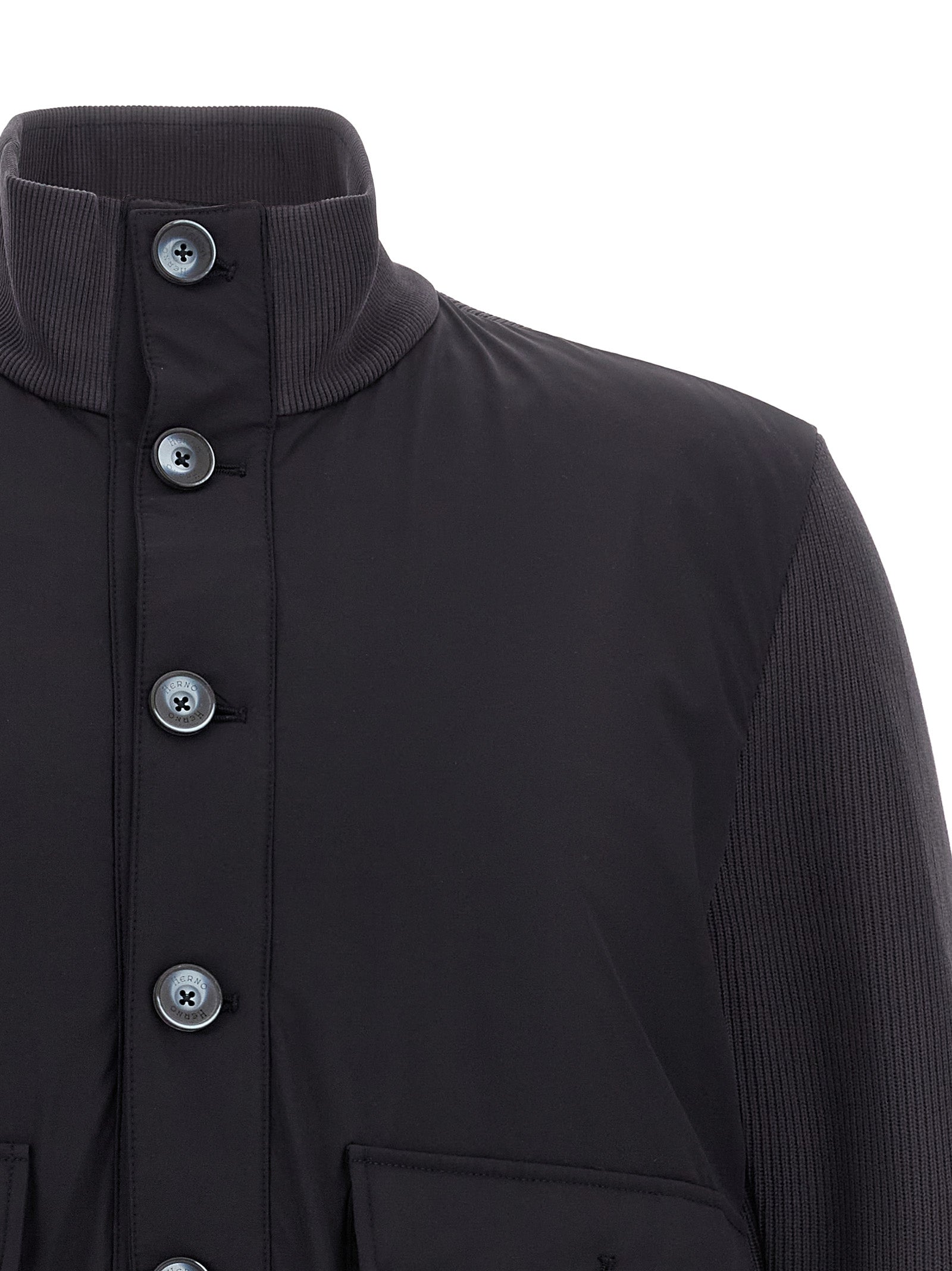 Herno Blaue Baumwolljacke