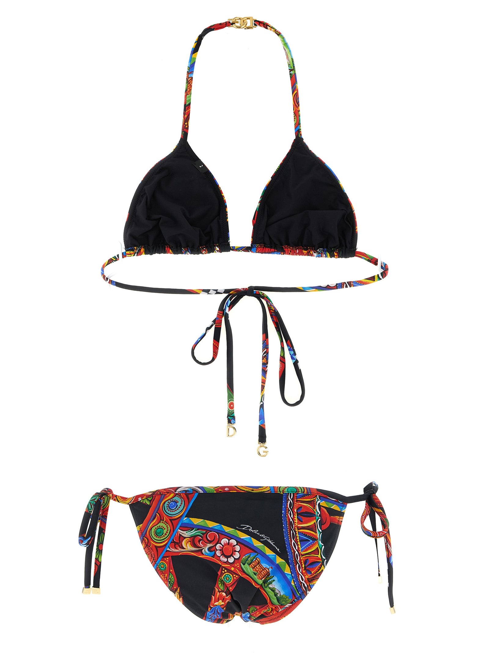 Dolce & Gabbana Mehrfarbiger Bikini aus Polyamid