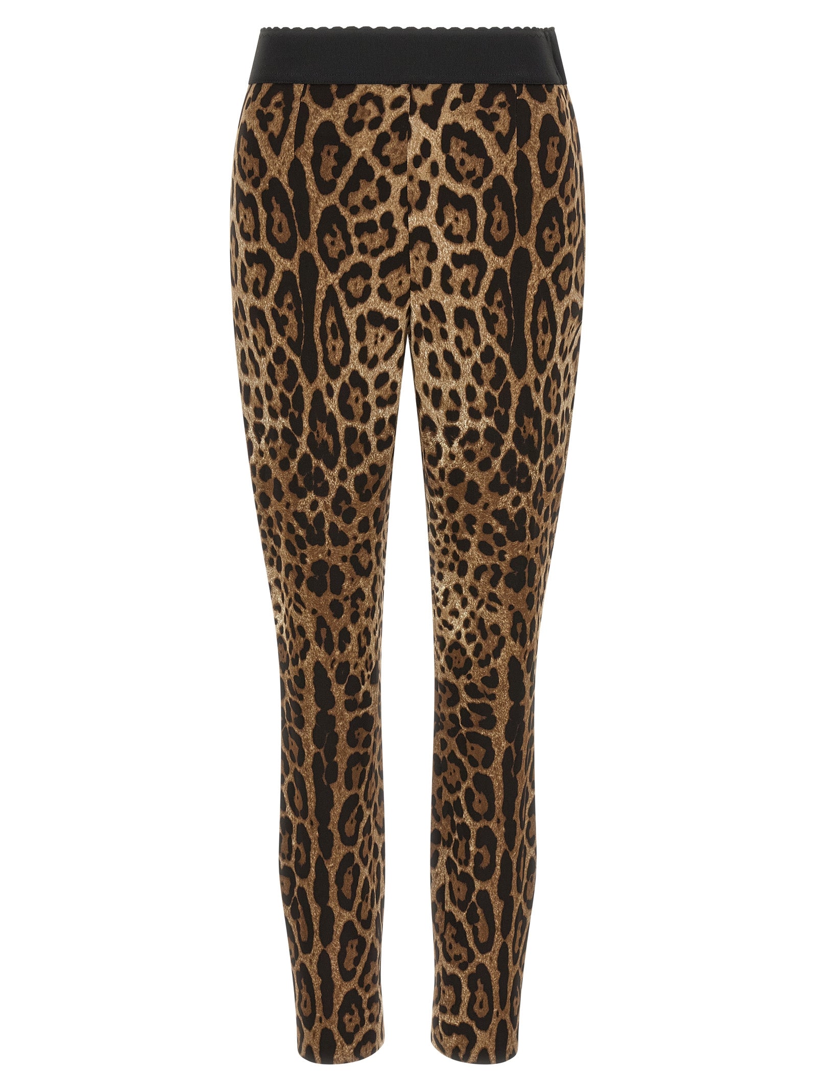 Dolce & Gabbana Braune Viskose-Leggings