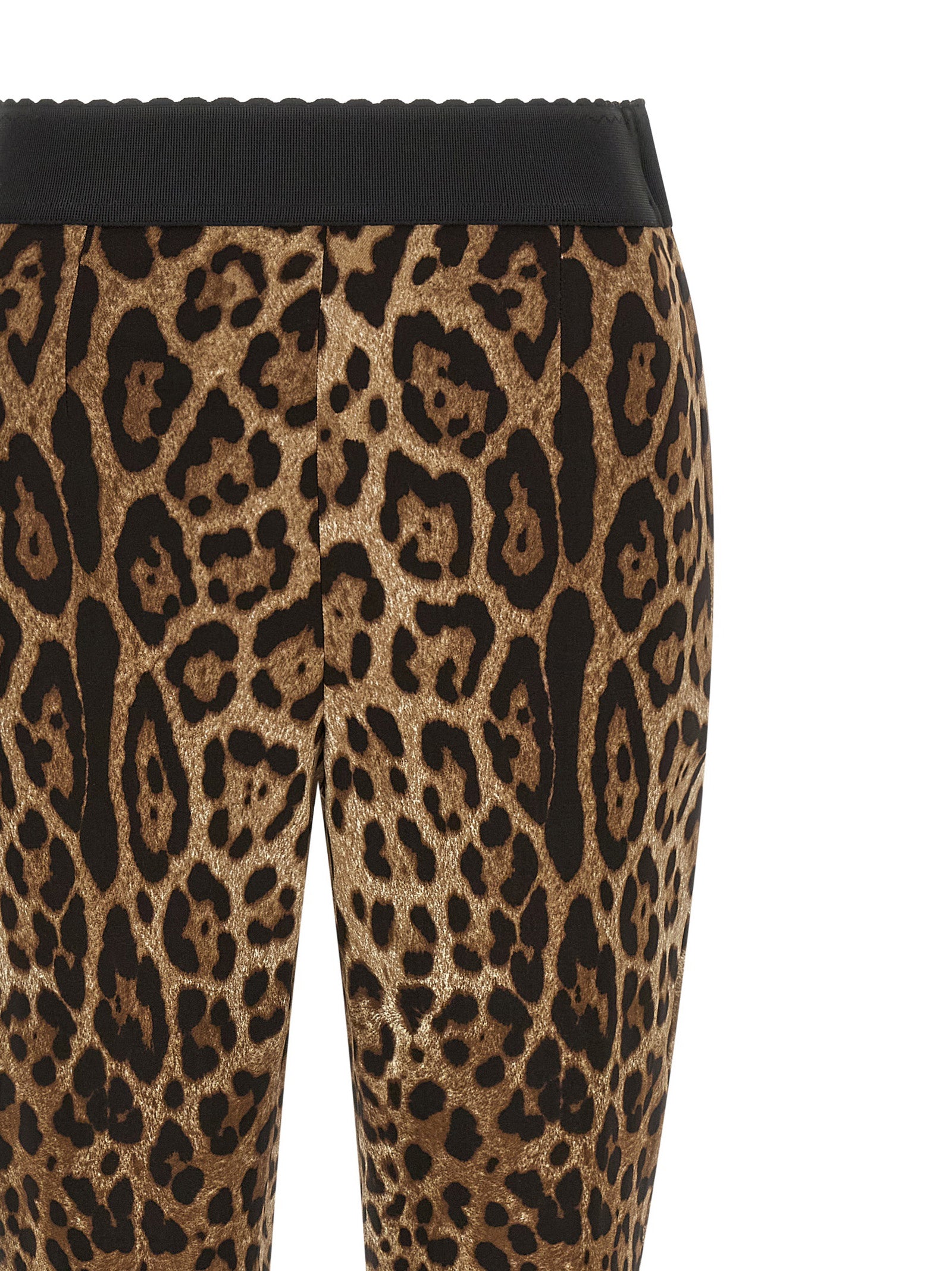 Dolce & Gabbana Braune Viskose-Leggings