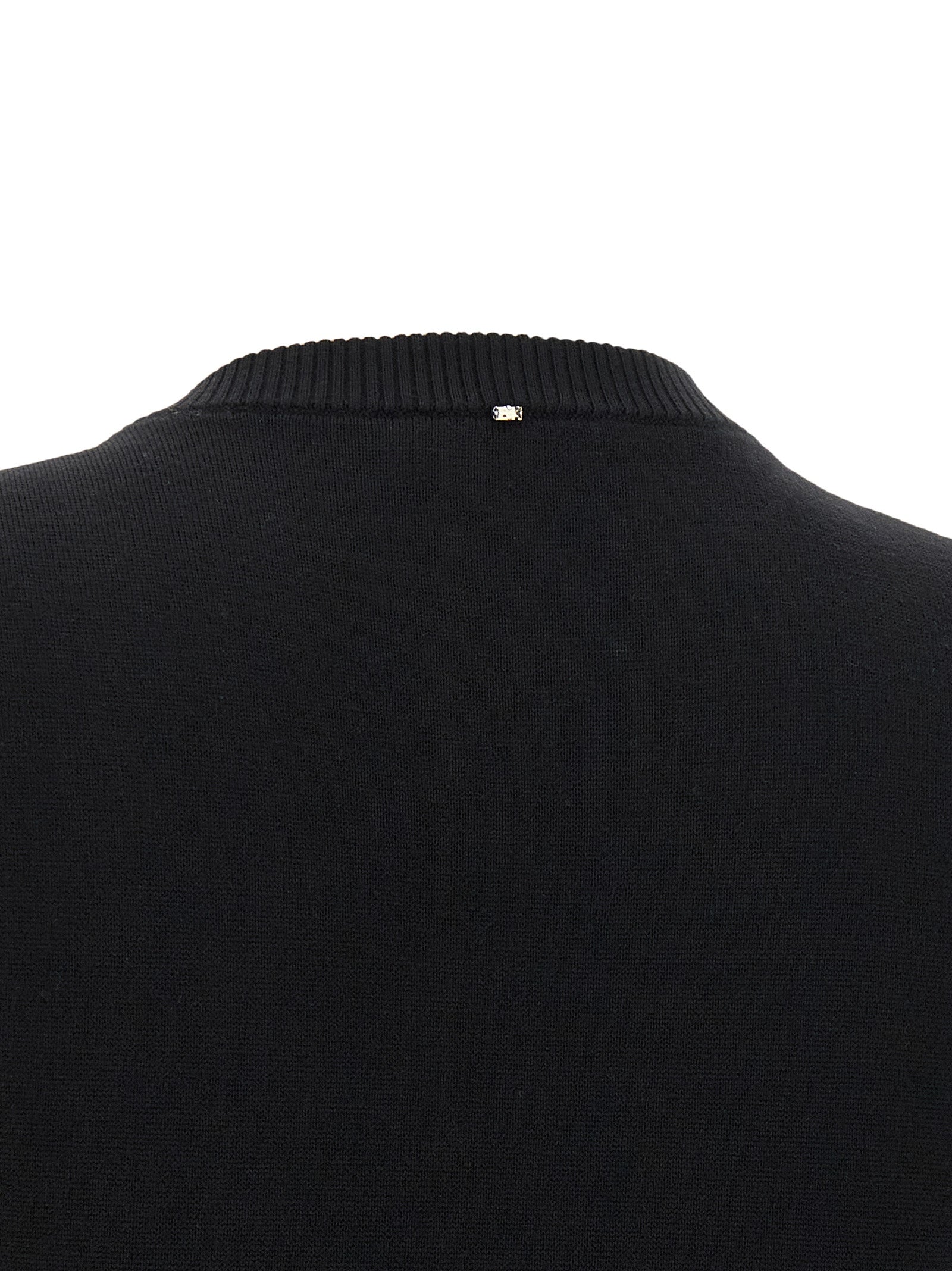 Sportmax Schwarze Tanktops aus reiner Schurwolle