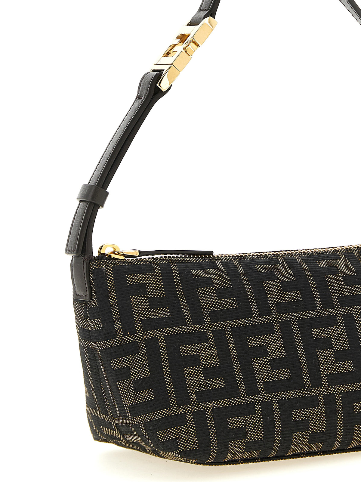 Fendi Braune Clutch aus Polyester