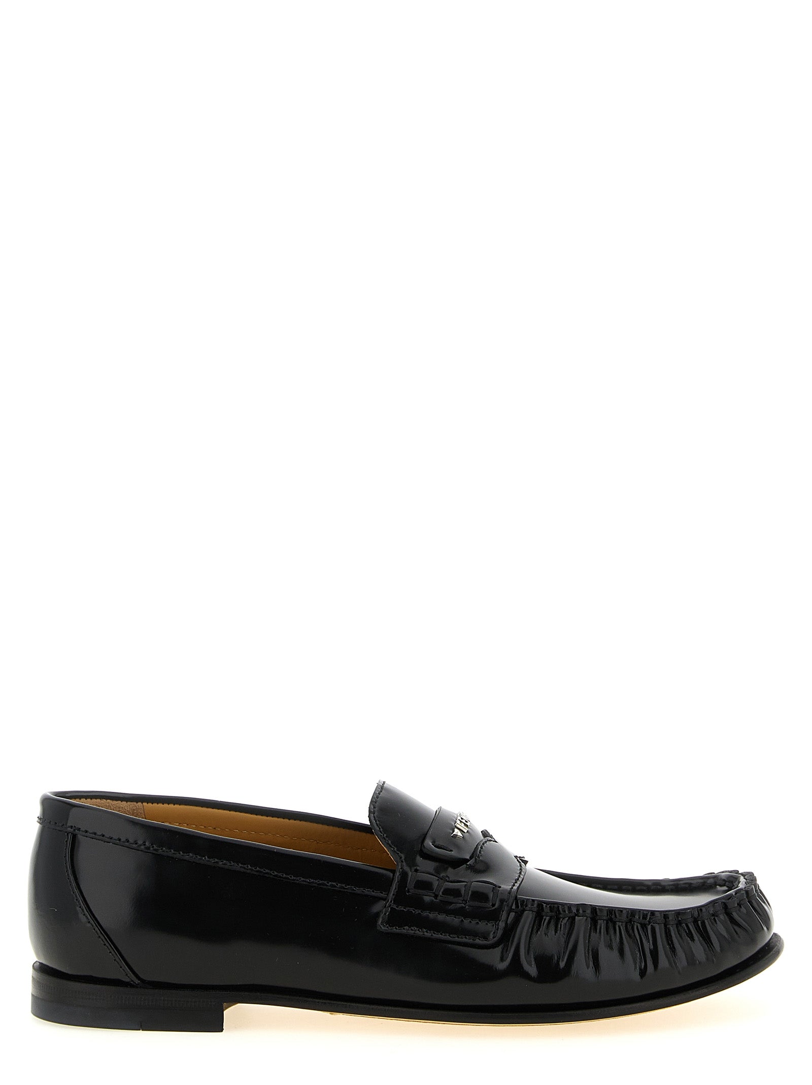 Fendi Schwarze Loafer aus Kalbsleder zum Hineinschlüpfen