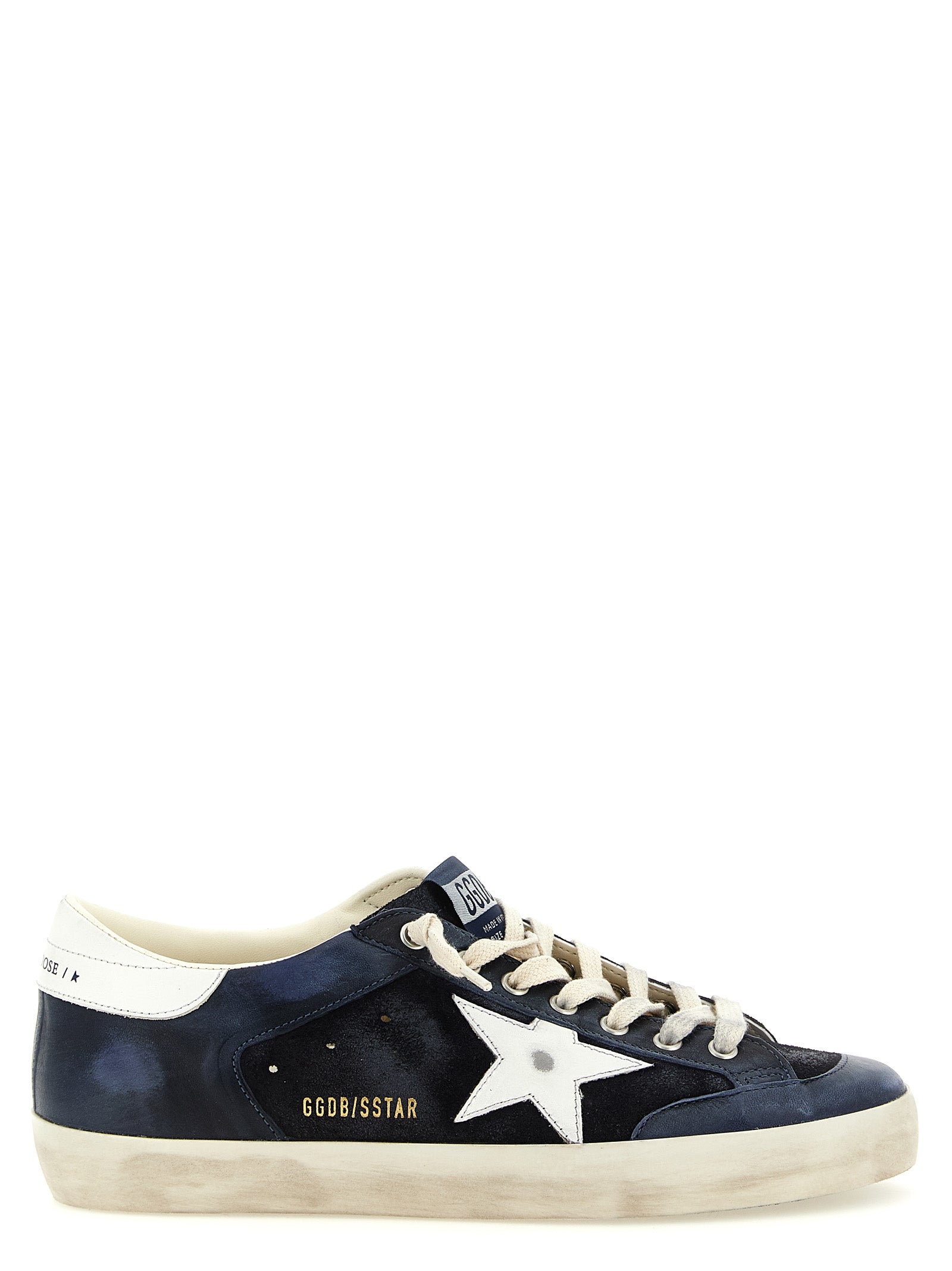 Golden Goose Blaue Sneaker aus Rindsleder