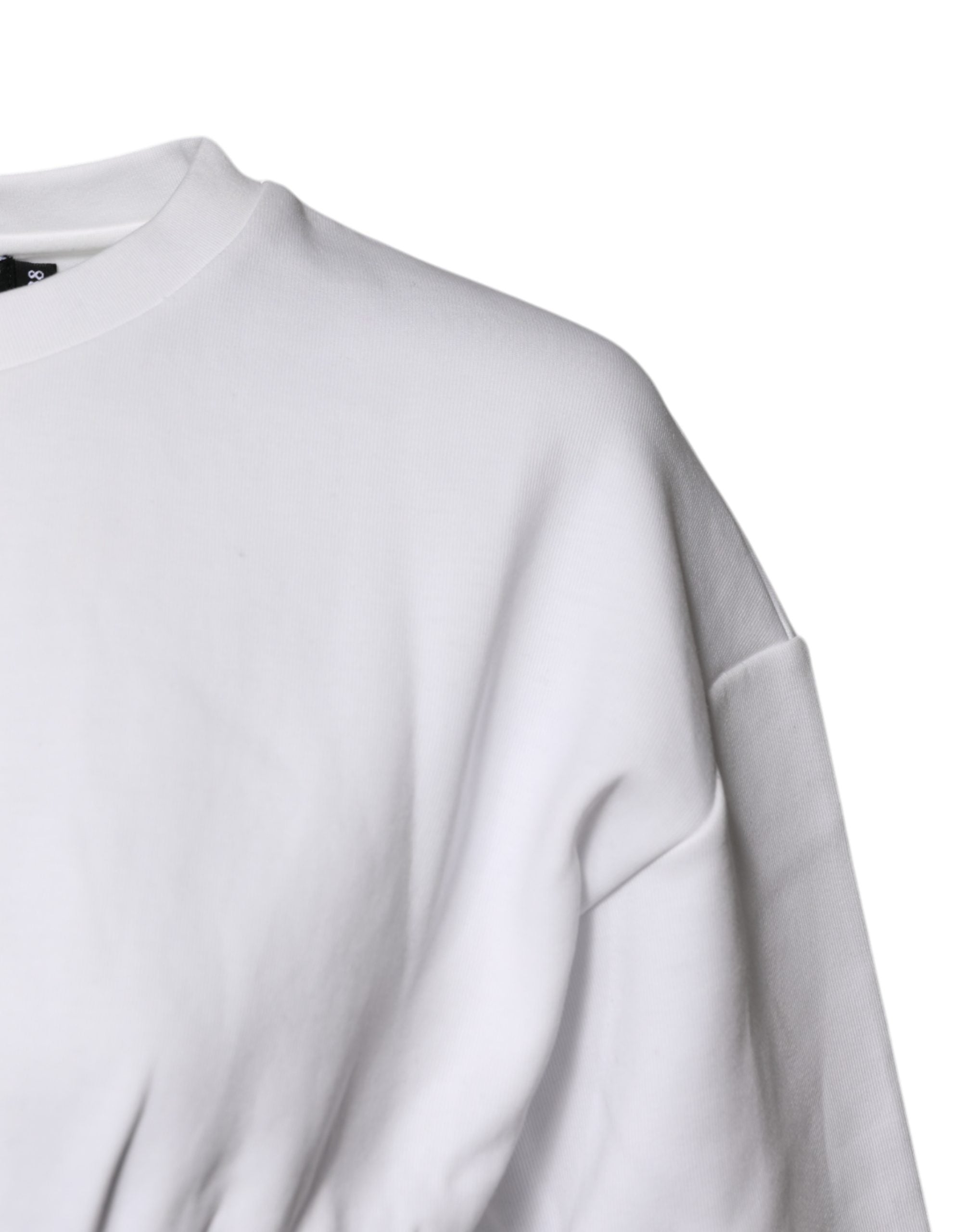 Dolce & Gabbana Weiße Korsett-Bluse aus Baumwollmischung